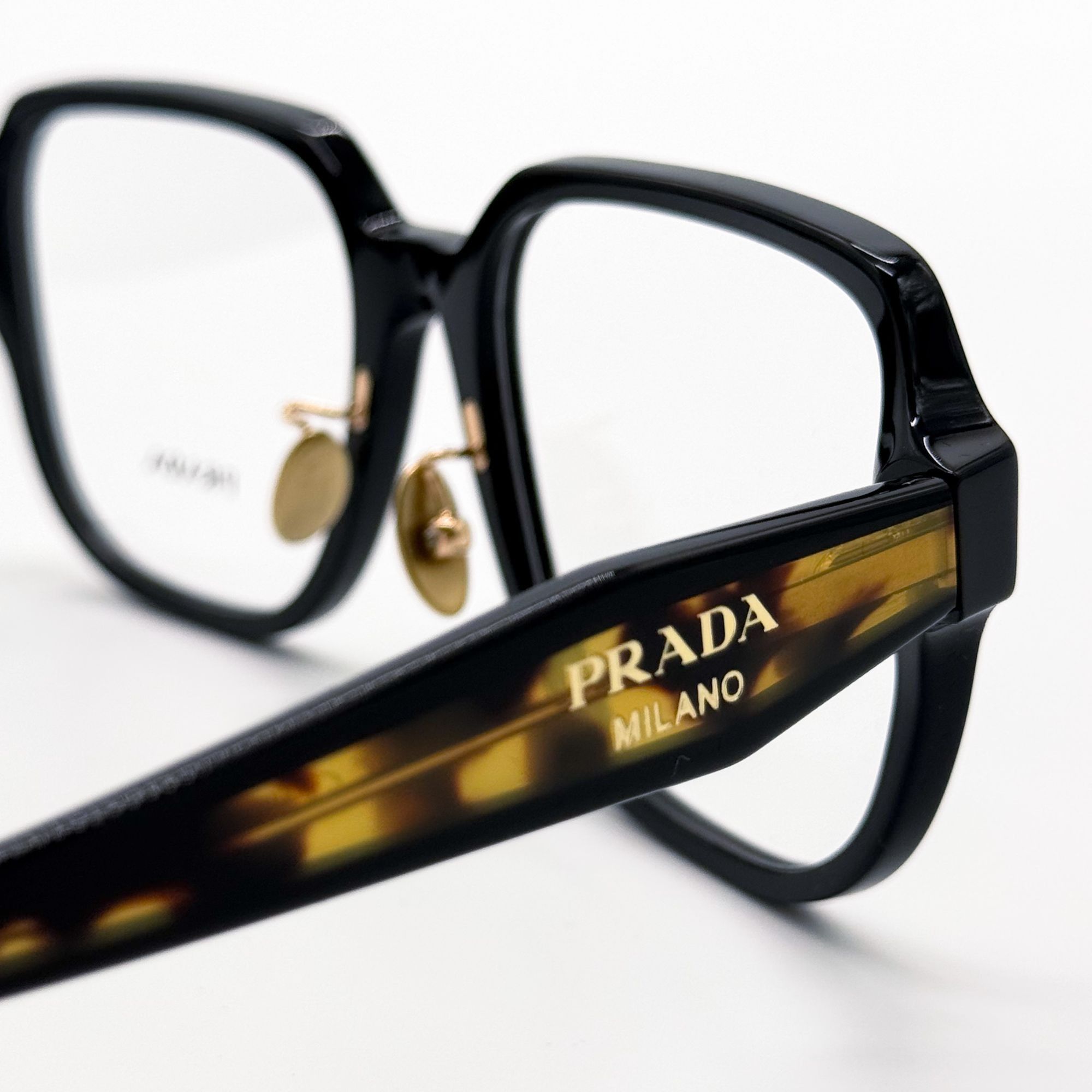 Prada NEW PRADA PRB07VD 3891O1 EYEGLASSES WOMEN BLACK/HAVANA EYEWE Size ONE SIZE - 5 Thumbnail