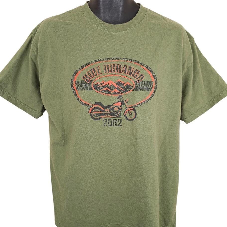 Vintage Vintage Ride Durango T Shirt Mens Size Large Green Y2K 2002 Size US L / EU 52-54 / 3 - 1 Thumbnail