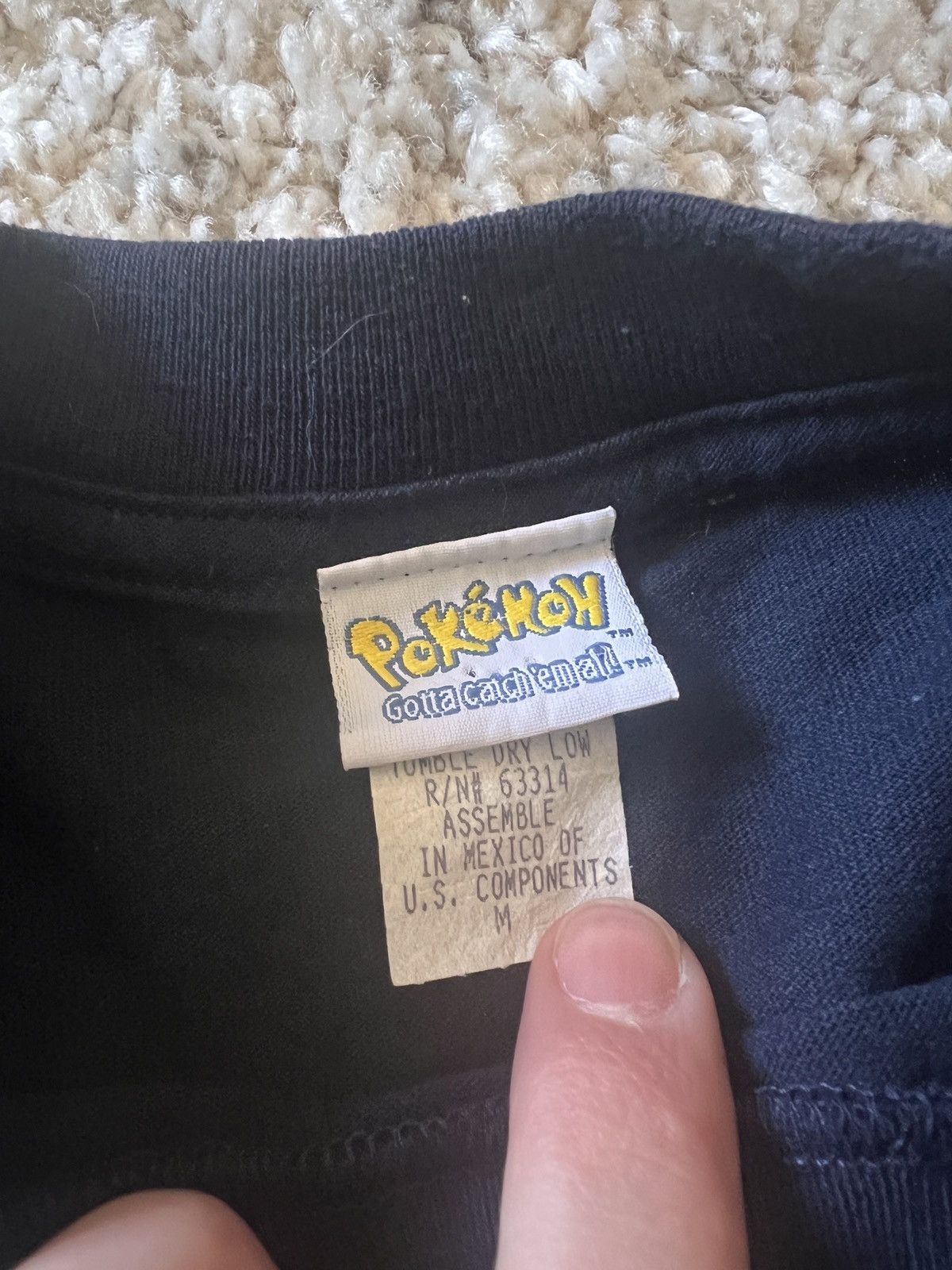 Pokemon 90s Pokemon Ash Ketchum T-Shirt Navy Size Adult Medium Size US M / EU 48-50 / 2 - 3 Thumbnail