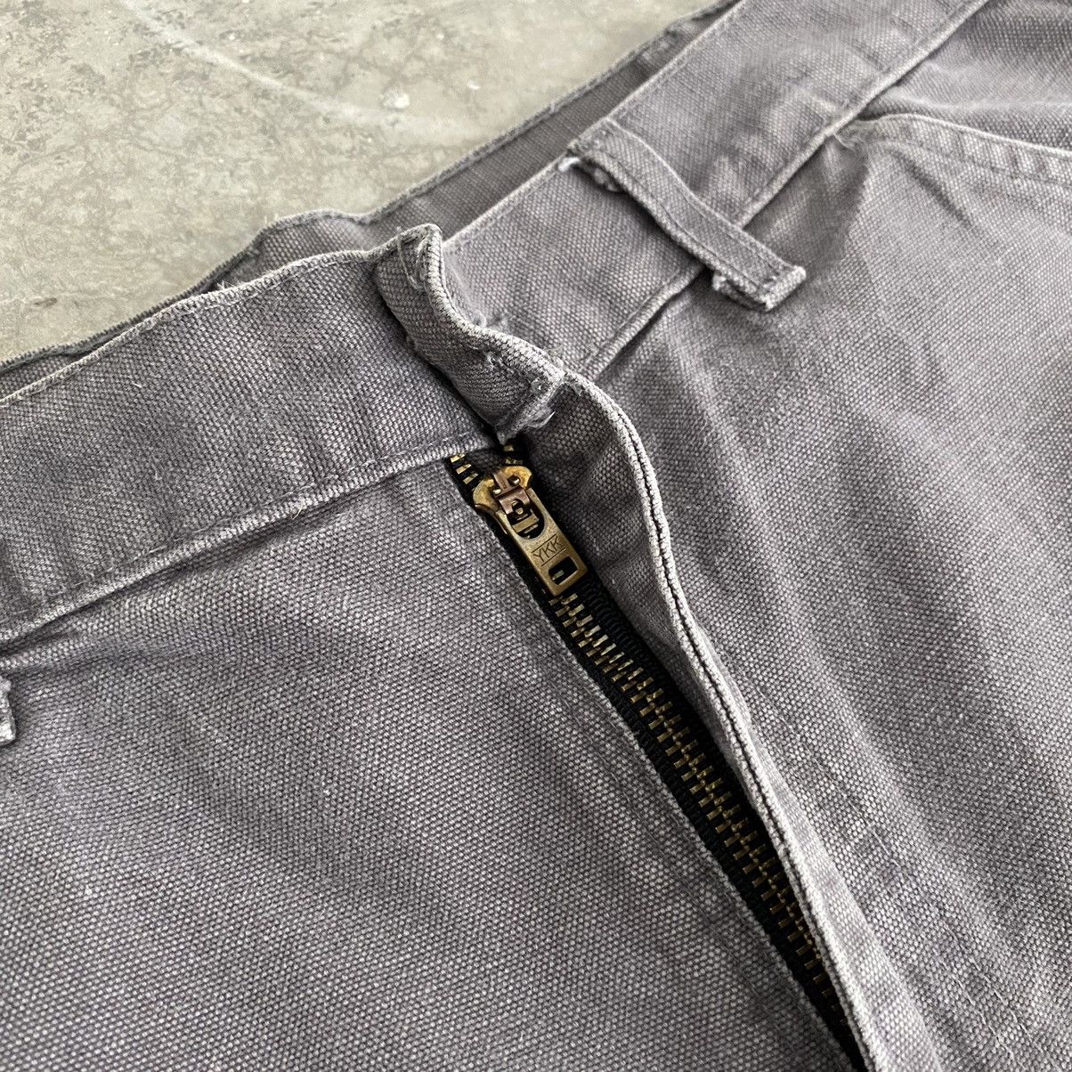 Carhartt Vintage Carhartt Faded Charcoal Grey Ripped Carpenter Pants Size US 34 / EU 50 - 10 Thumbnail