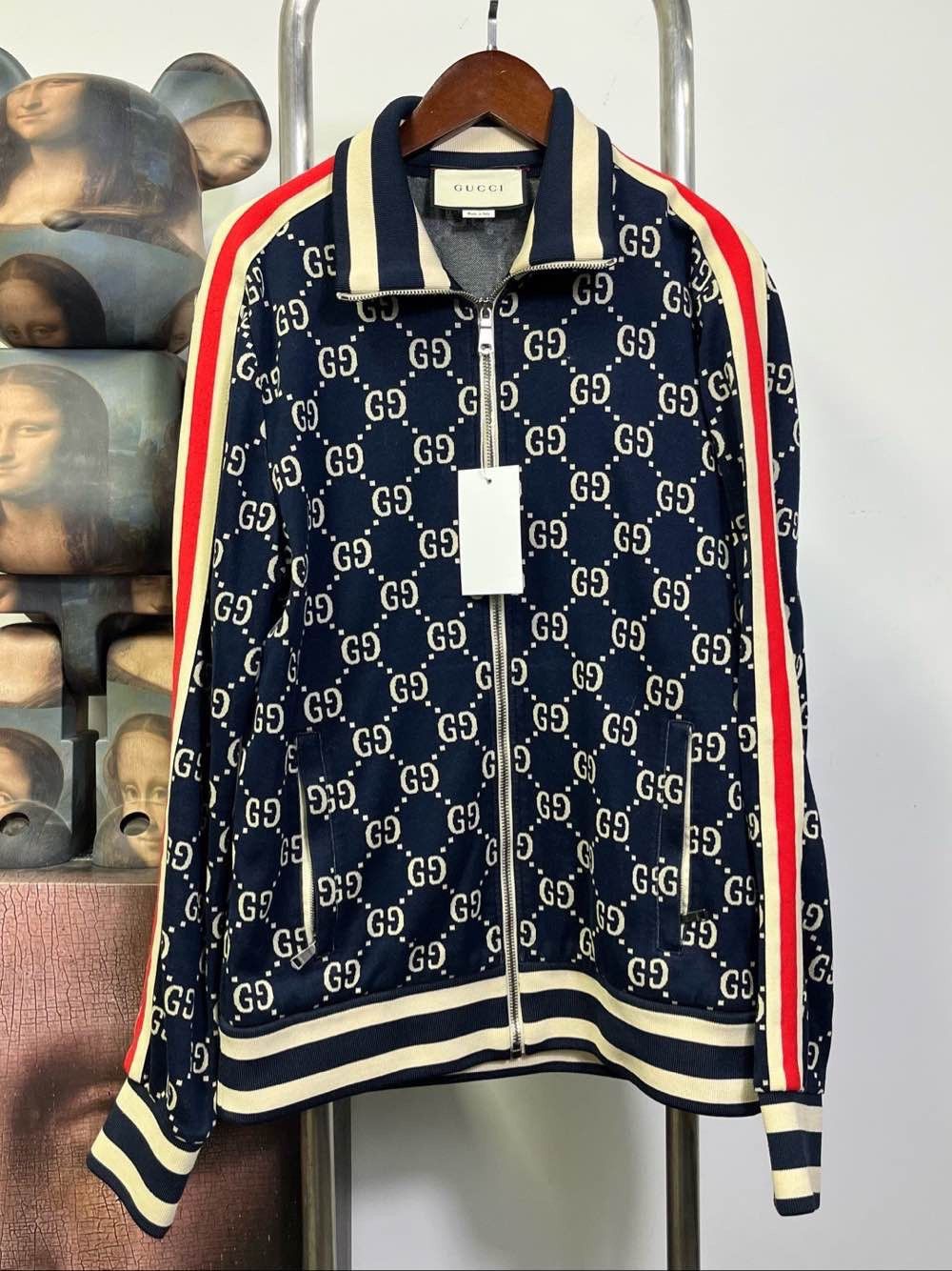 Gucci Gucci GG Monogram Zip-Up Track Jacket Size M Size US M / EU 48-50 / 2 - 1 Thumbnail