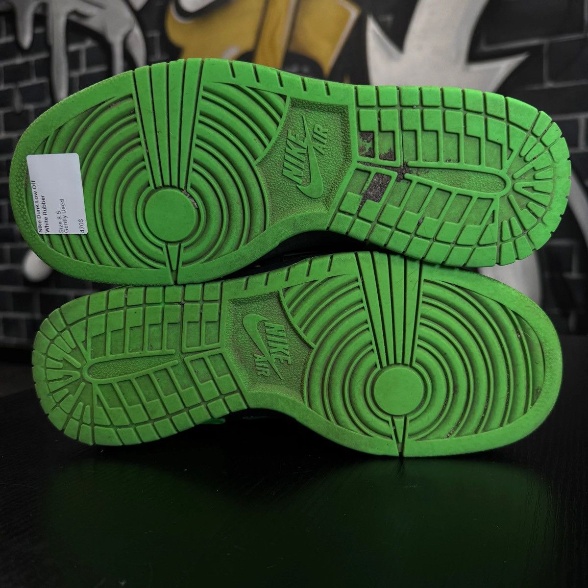 Nike × Off-White Nike Dunk Off White Rubber Green Size US 8.5 / EU 41-42 - 6 Thumbnail