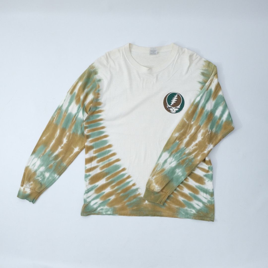 Grateful Dead 1996 Grateful Dead 36086 Songs Green White Long Sleeve Tee Size US L / EU 52-54 / 3 - 2 Thumbnail