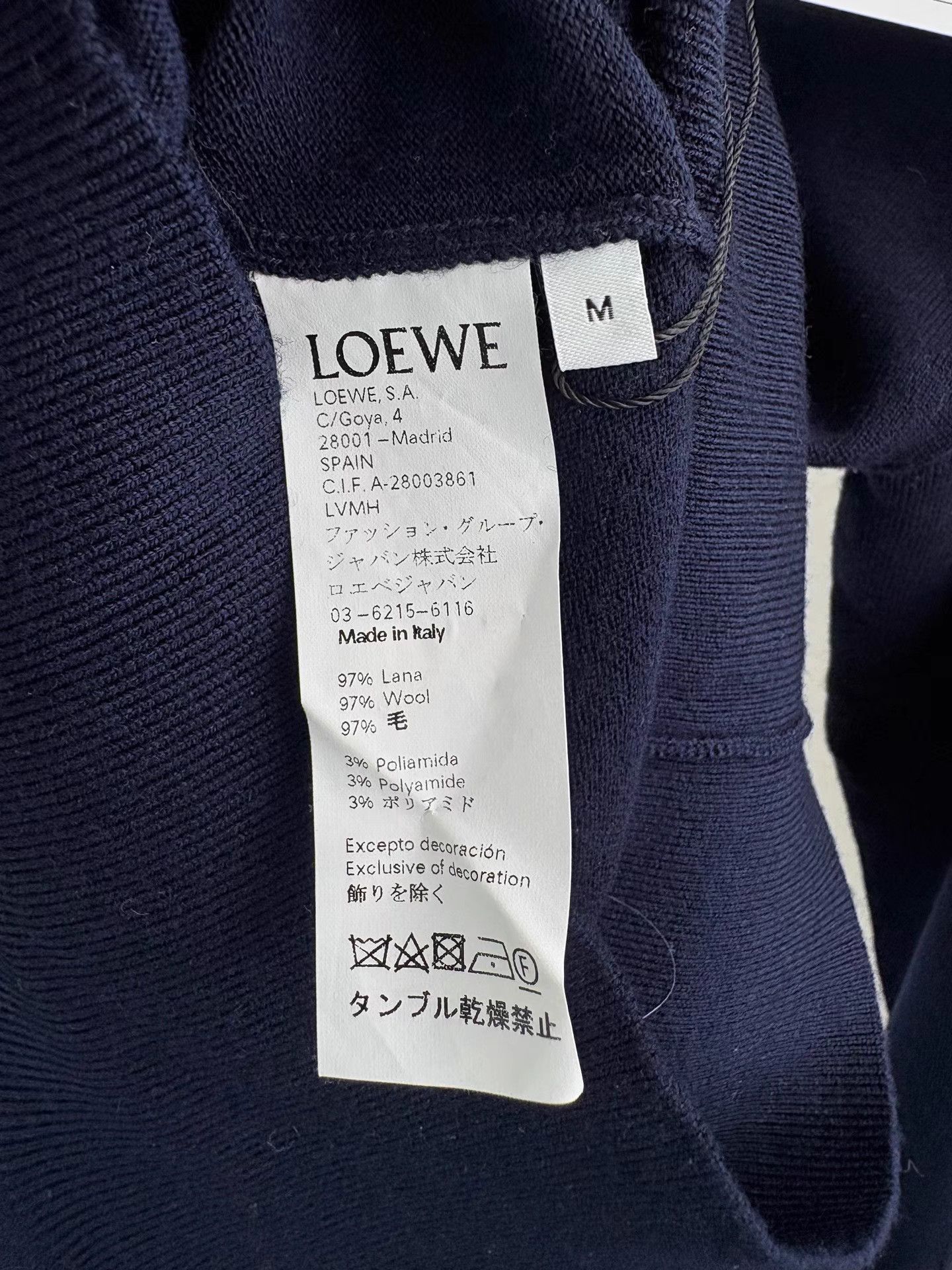 Loewe LOEWE Wool Knit Sweater with Gold Buttons Size US M / EU 48-50 / 2 - 5 Thumbnail