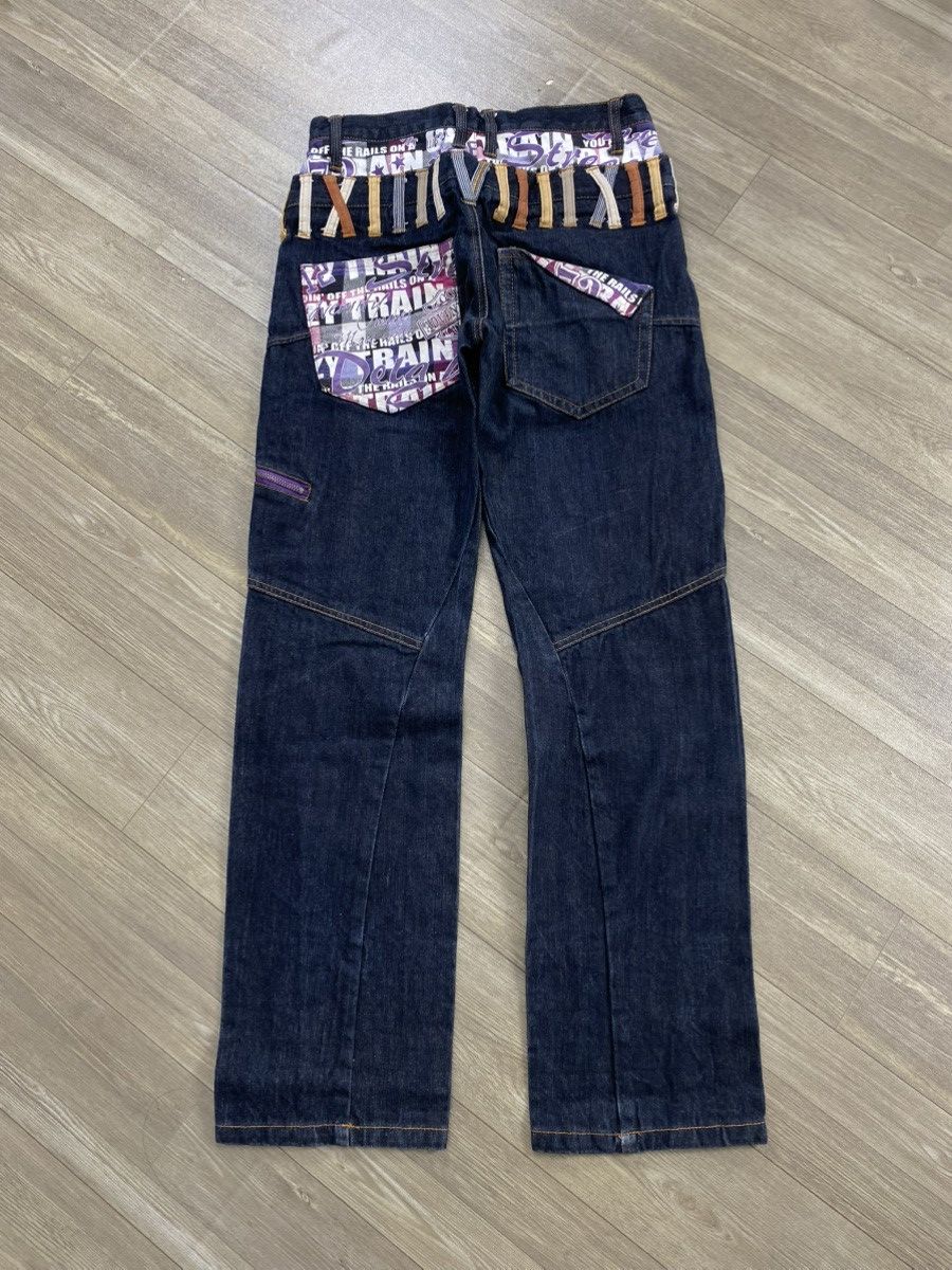 If Six Was Nine 2000s Nylaus Double Waist Multipocket Punk Lgb Style Jeans Size US 28 / EU 44 - 19 Thumbnail