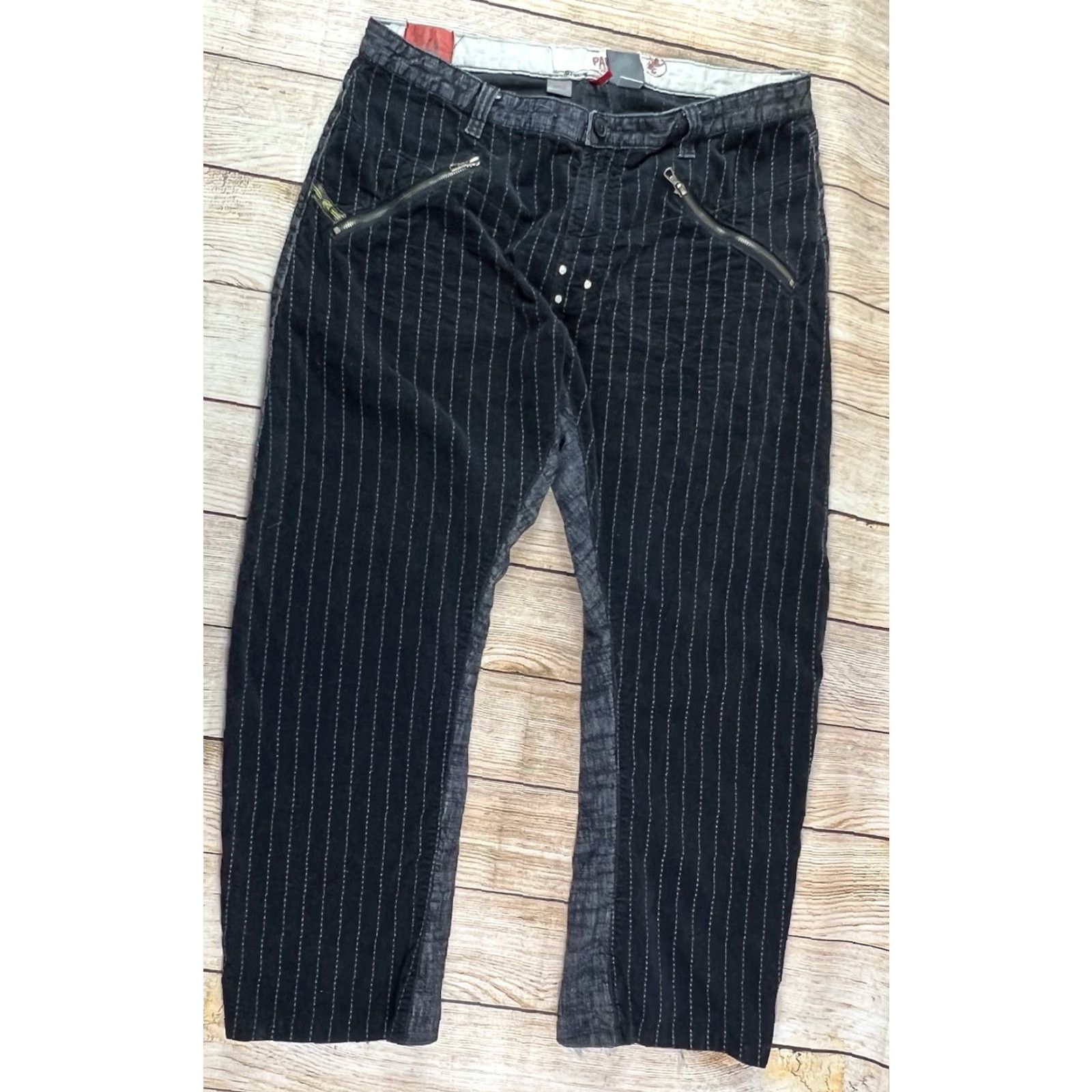 Parasuco Mens Parasuco Jeans Black Denim Baggy Inseam 30 in 42x30 Regular Size US 42 / EU 58 - 2 Thumbnail