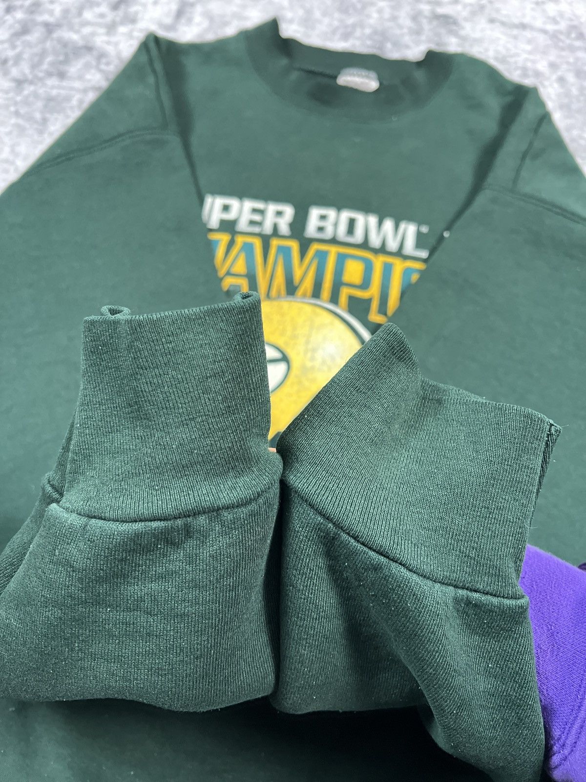 NFL × Vintage Vintage 90s Green Bay Packers Super Bowl Crewneck Sweatshirt Size US XL / EU 56 / 4 - 5 Thumbnail