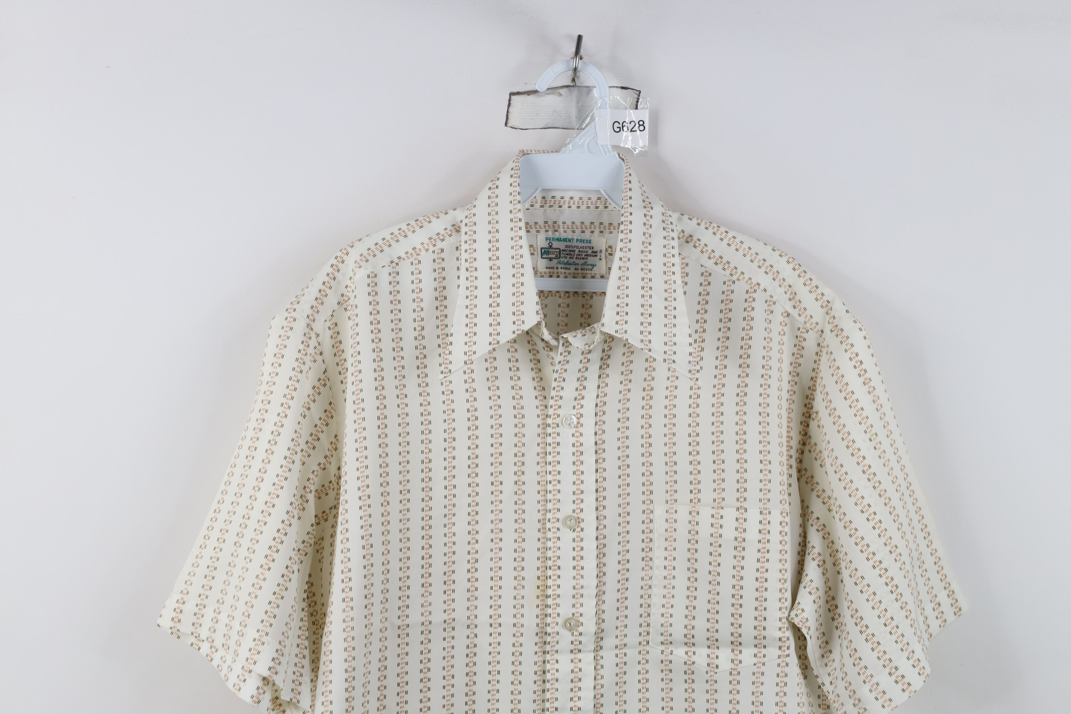 Vintage Vintage 70s Streetwear Short Sleeve Collared Button Shirt Size US XL / EU 56 / 4 - 2 Thumbnail