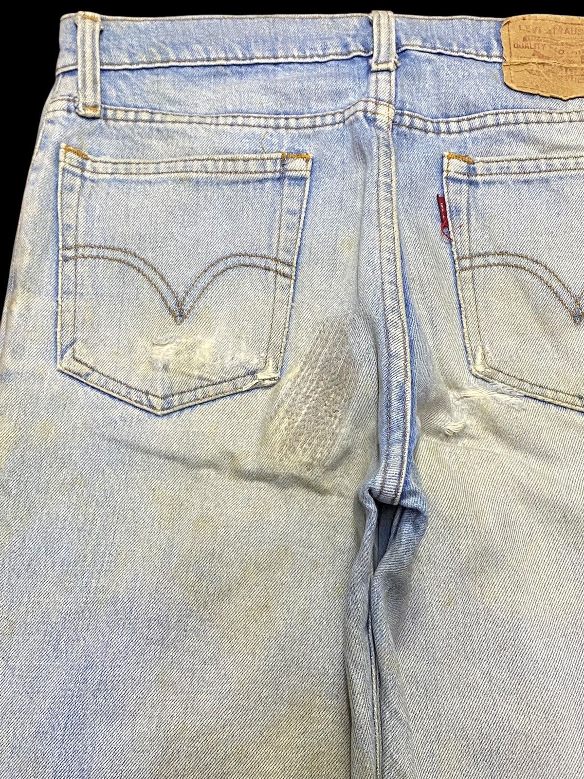 Levi's Vintage Levis 550 80/90s Faded Grunge Distressed Loose Jeans Size US 29 - 14 Thumbnail
