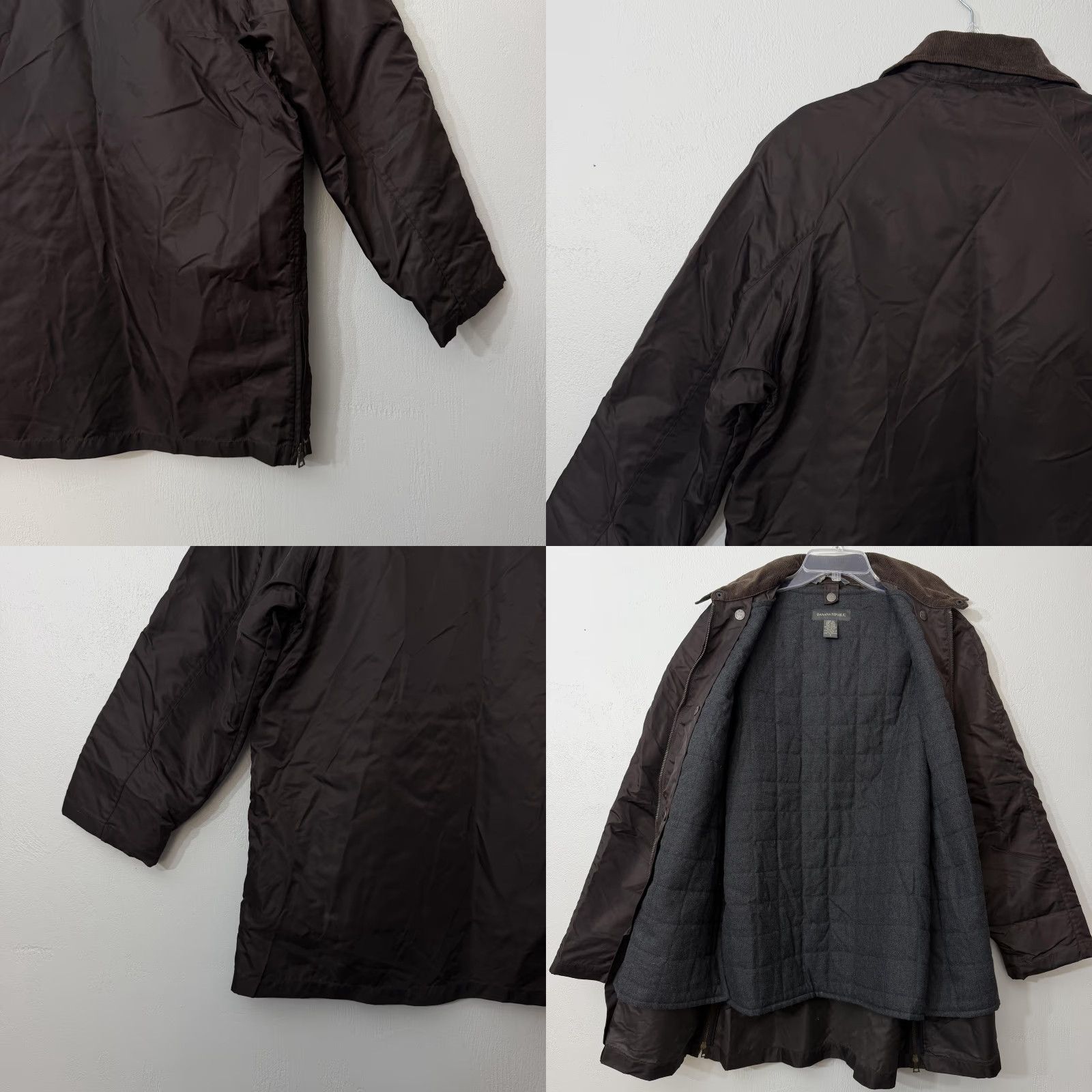 Banana Republic VINTAGE Banana Republic Jacket Mens Small Brown Nylon Parka Quilted Coat Size US S / EU 44-46 / 1 - 9 Thumbnail