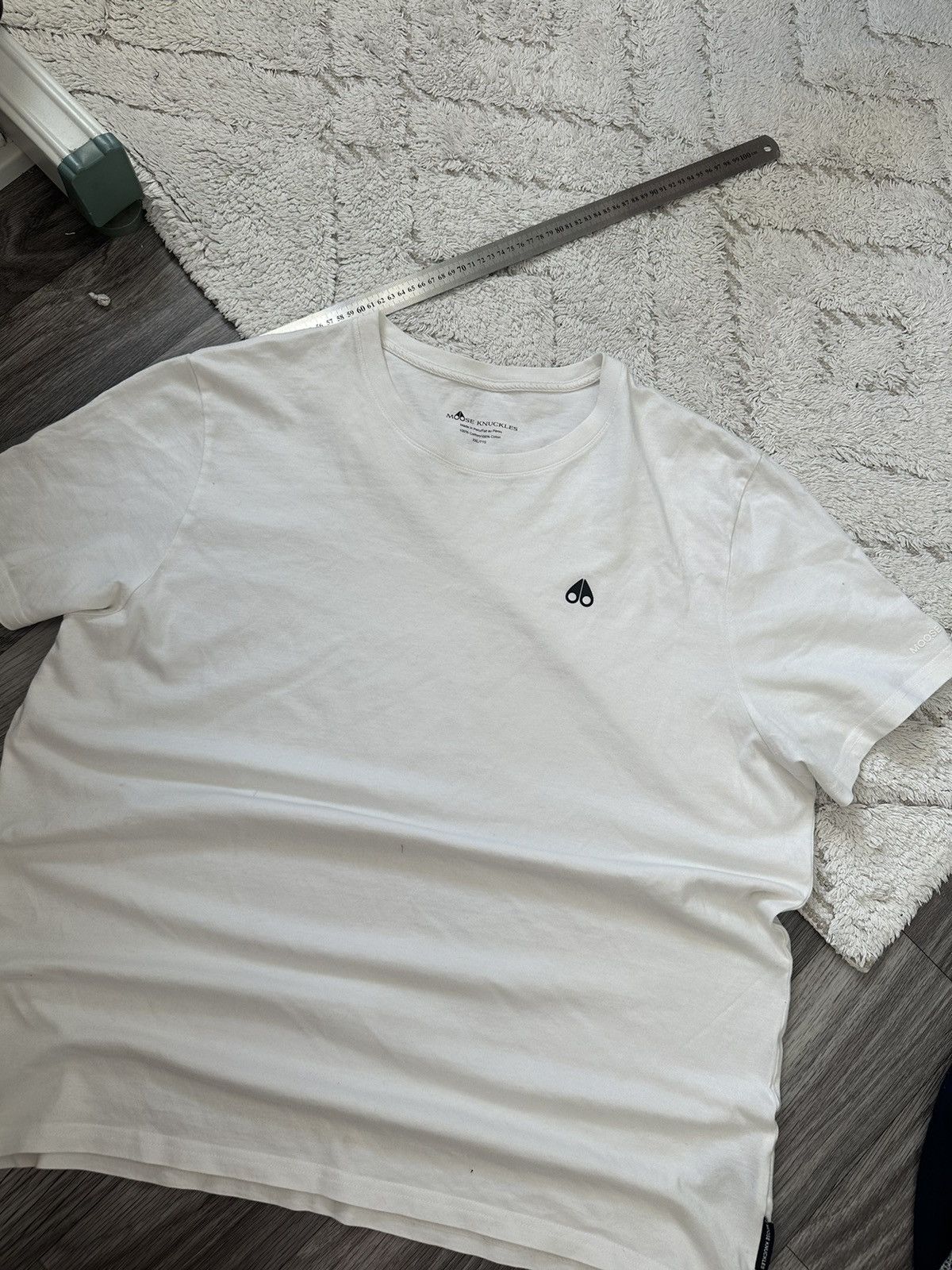 Moose Knuckles Moose Knuckles White rare T shirt Small Logo size mens XXl Size US XXL / EU 58 / 5 - 1 Thumbnail