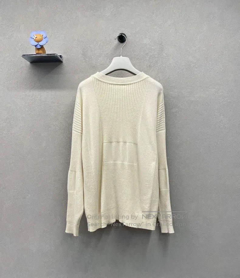 Hermes Hermes Cream Knit Sweater, 100% Cashmere Size XS / US 0-2 / IT 36-38 - 2 Thumbnail