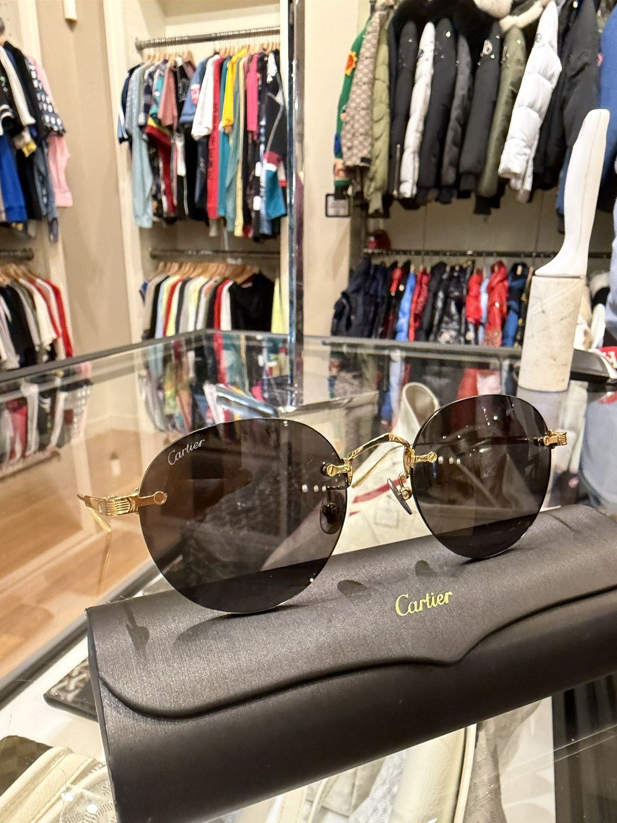 Cartier Cartier Signature C de Cartier Oval Sunglasses - CT0393S Size ONE SIZE - 2 Thumbnail