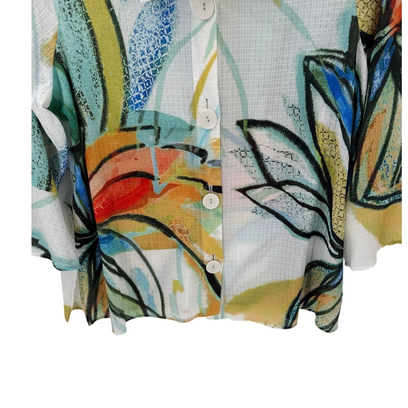 Other Ali Miles artsy graphic tropical floral pattern top XL Size XL / US 12-14 / IT 48-50 - 6 Thumbnail
