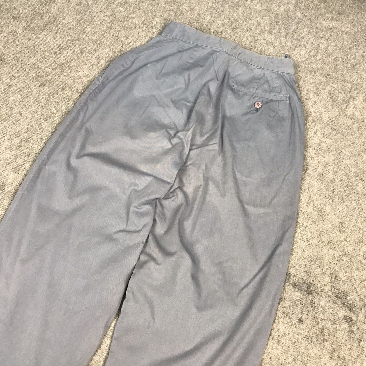Issey Miyake × Vintage 90s Issey Miyake faded blue gray colour woman pants Size 24" / US 00 / IT 34 - 10 Thumbnail