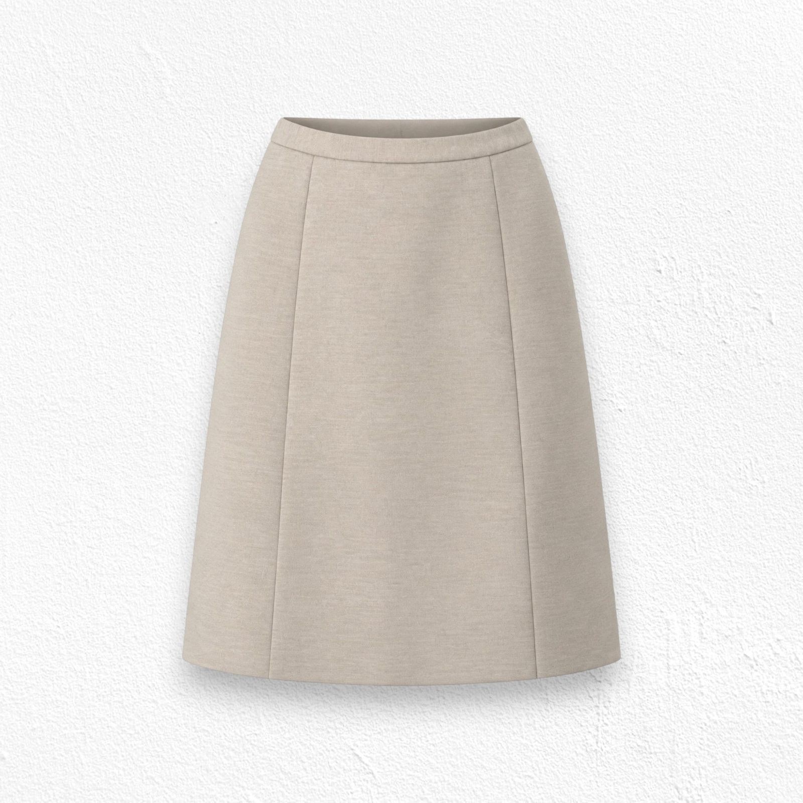 Sears Vintage Tan Pleated A Line Skirt Size 6 Size 28" / US 6 / IT 42 - 1 Thumbnail