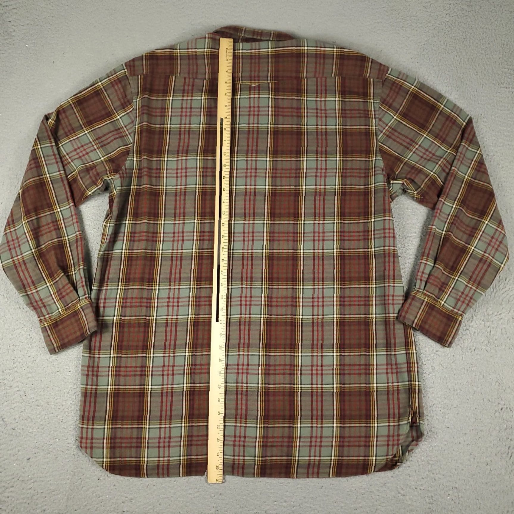 Ralph Lauren Ralph Lauren Shirt Mens XLT Brown Plaid Flannel 2 Pocket Buttons Long Sleeve Size US XL / EU 56 / 4 - 3 Thumbnail