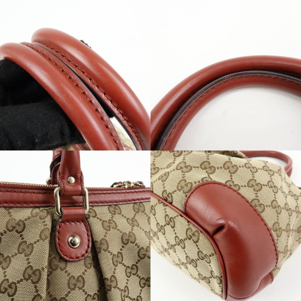 Gucci Gucci Interlocking G GG Supreme Satchel Tan Size ONE SIZE - 4 Thumbnail