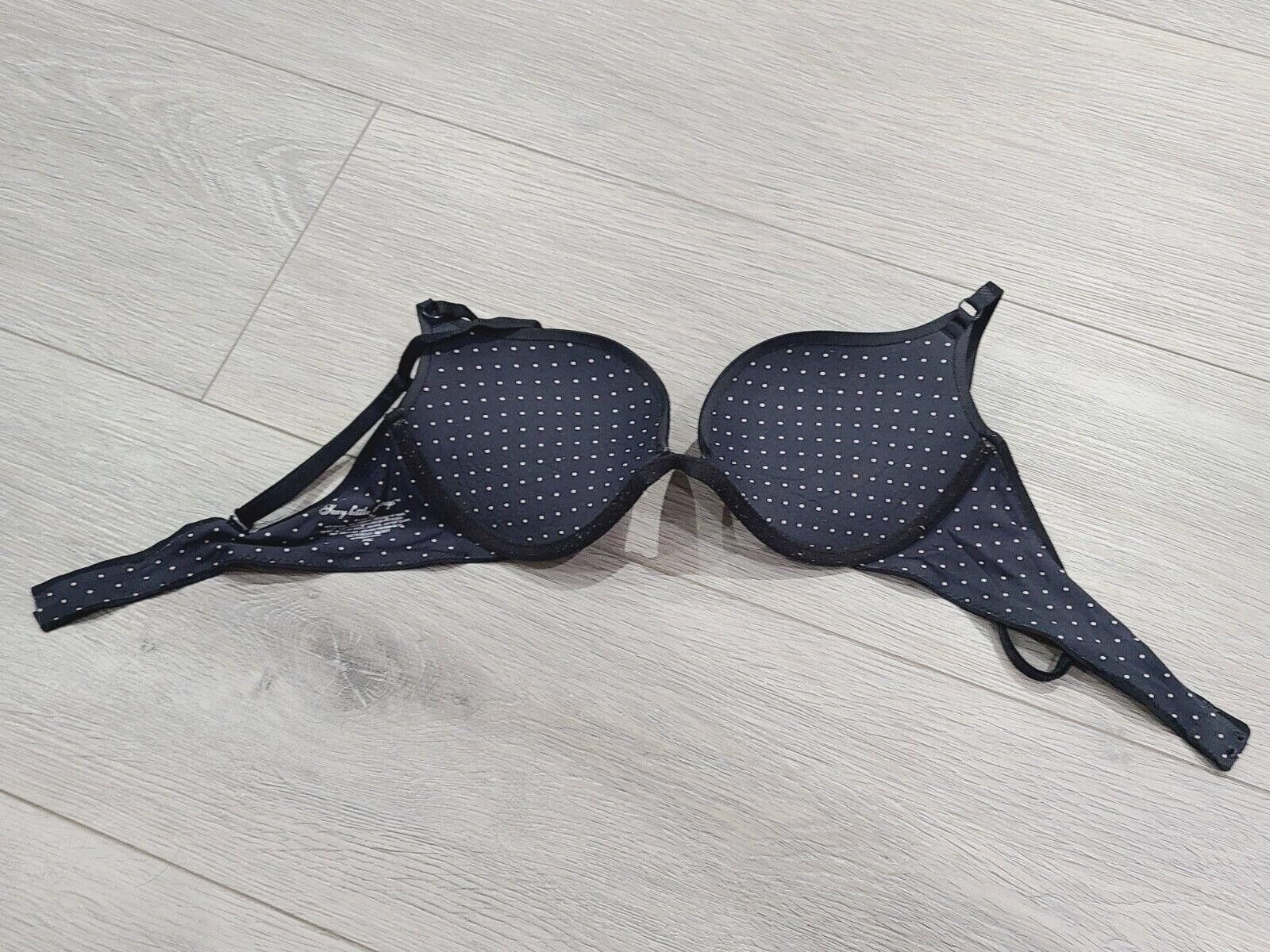 Designer Vs Sexy Little Things Bra 34c Black Polka Dot Pls Read Size ONE SIZE - 5 Thumbnail