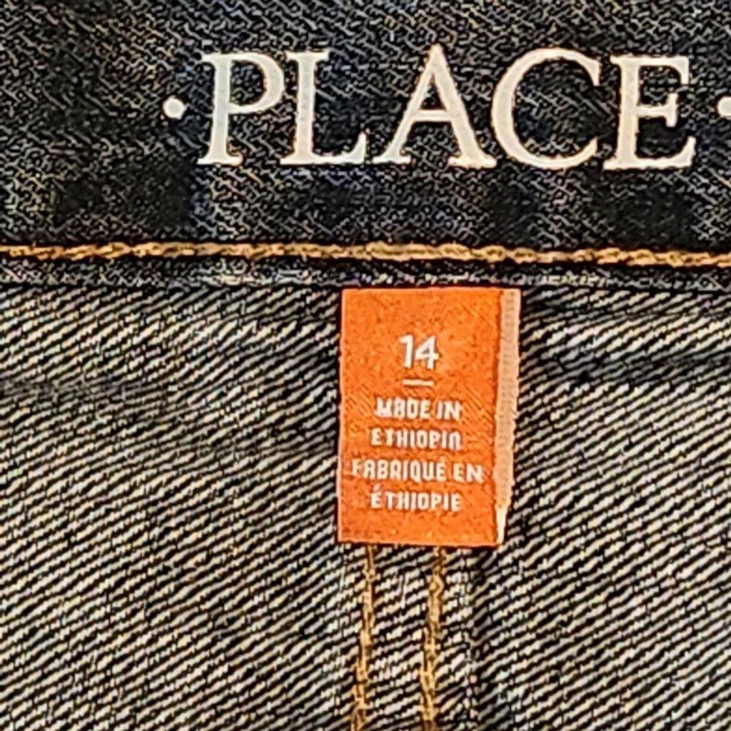 Designer Children's Place Size 14 Jeans Blue Bootcut 5 Pockets Size 36" / US 14 / IT 50 - 7 Thumbnail