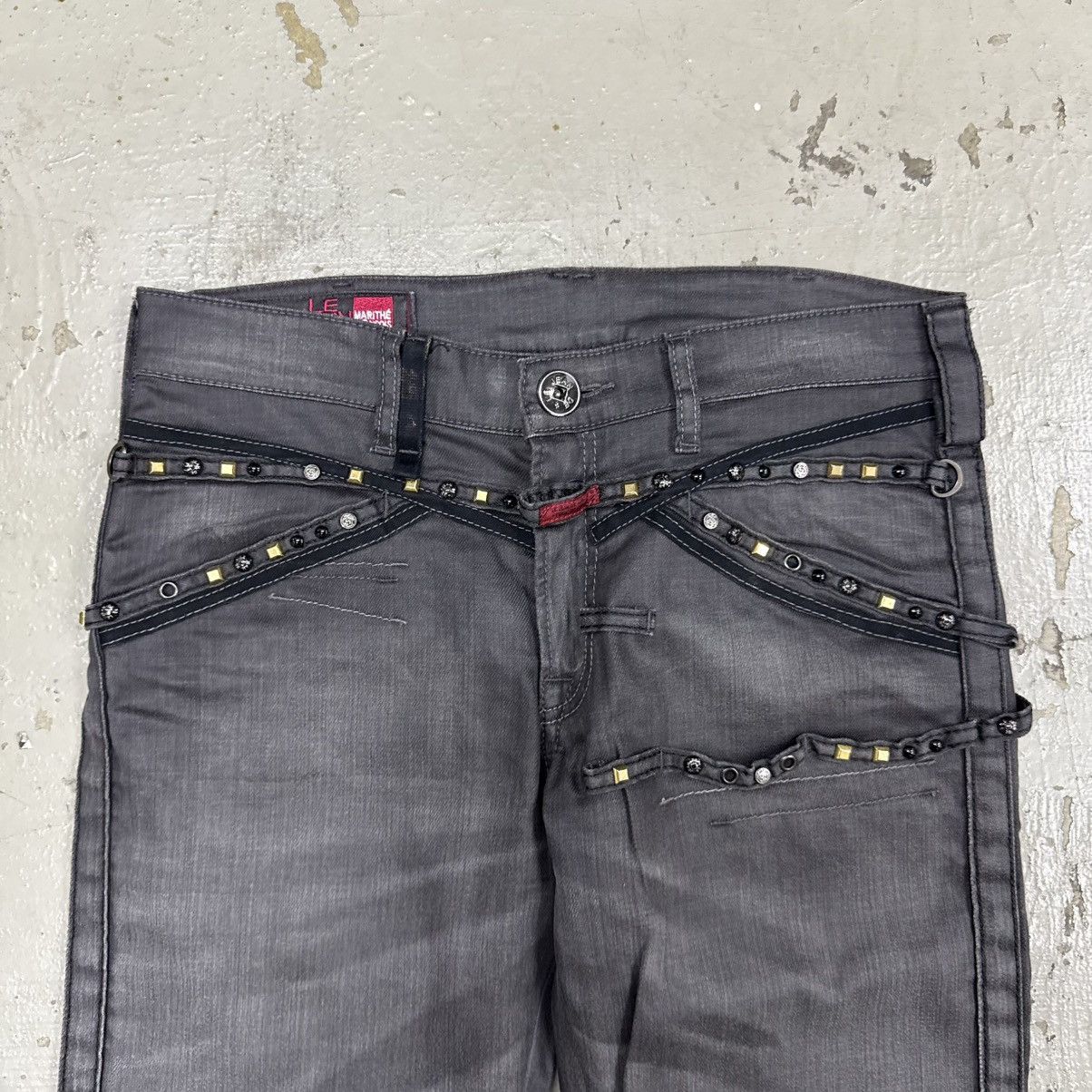 Marithe + Francois Girbaud Marithe Francois Girbaud Waxed Studded Punk Riot Pants Size US 32 / EU 48 - 3 Thumbnail