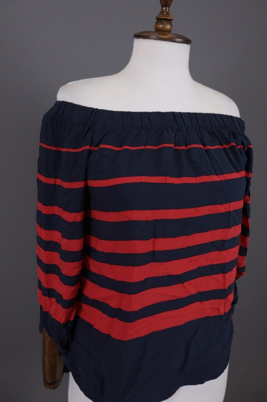 Designer Emily Van Den Bergh Black Striped Blouse Shirt Sz 36 / S Size M / US 6-8 / IT 42-44 - 5 Thumbnail