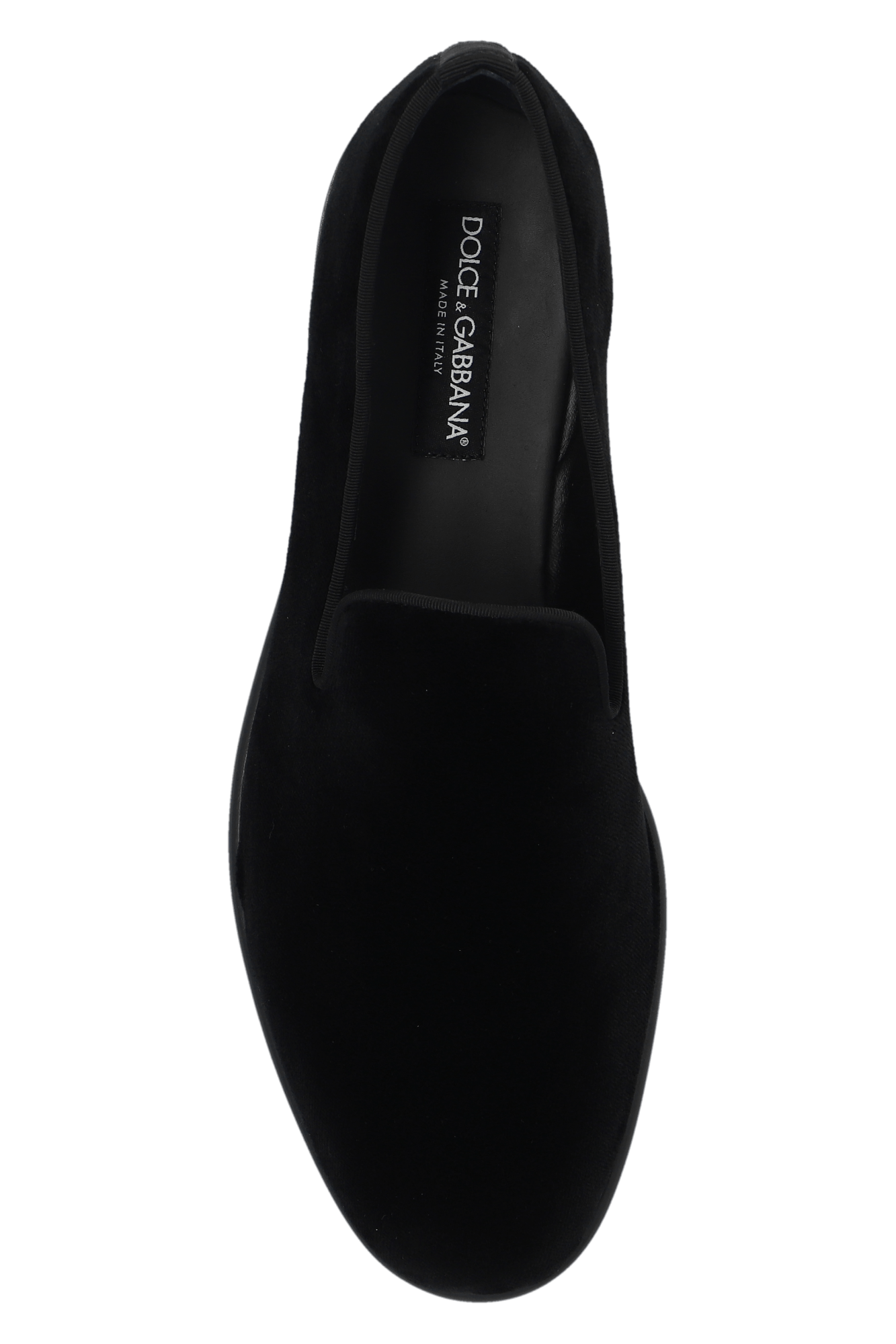 Dolce & Gabbana o1s22i1n0225 Velvet Loafers in Black Size US 12 / EU 45 - 6 Thumbnail