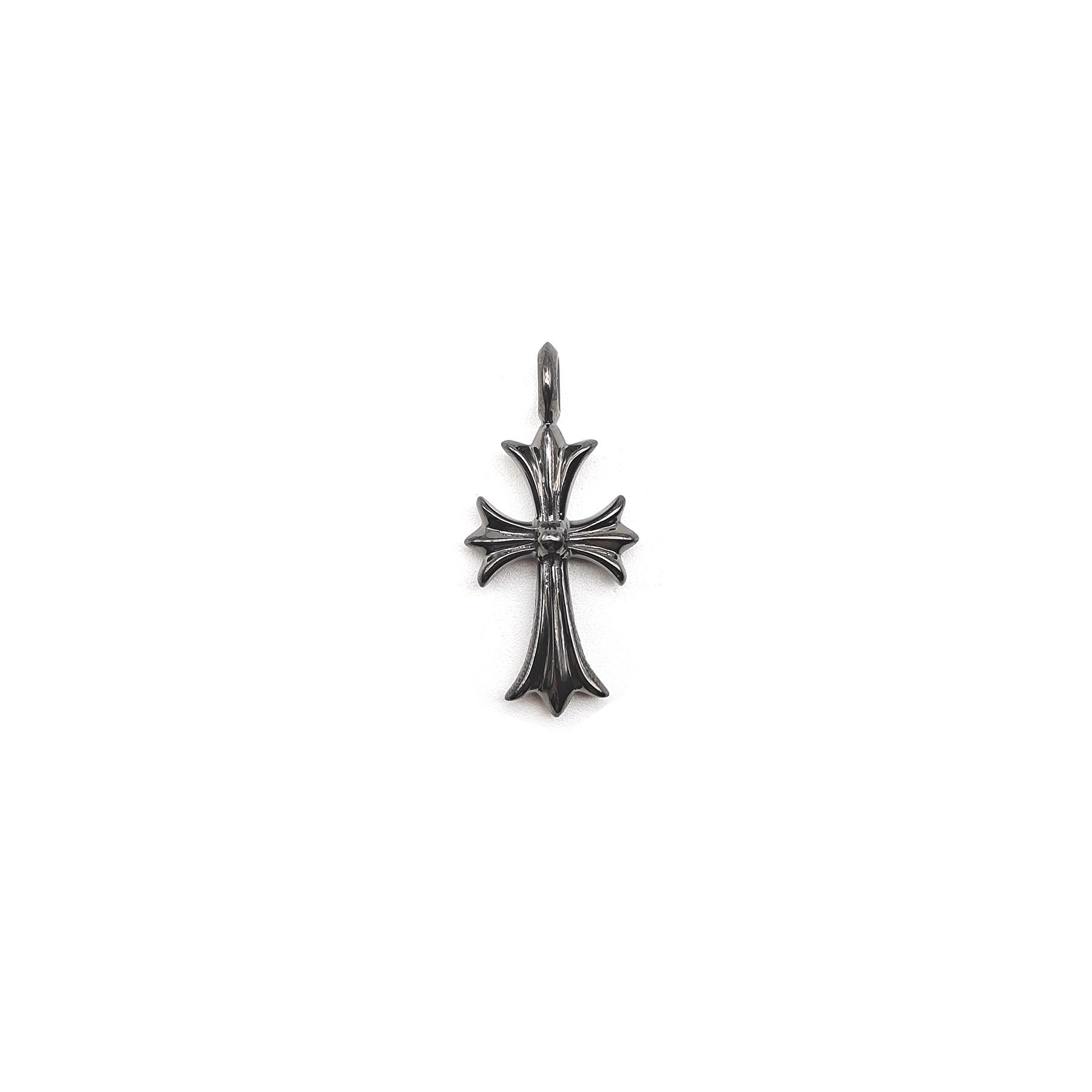 Chrome Hearts Chrome Hearts Silver Black Diamond Cross Charm Pendant Size ONE SIZE - 3 Thumbnail
