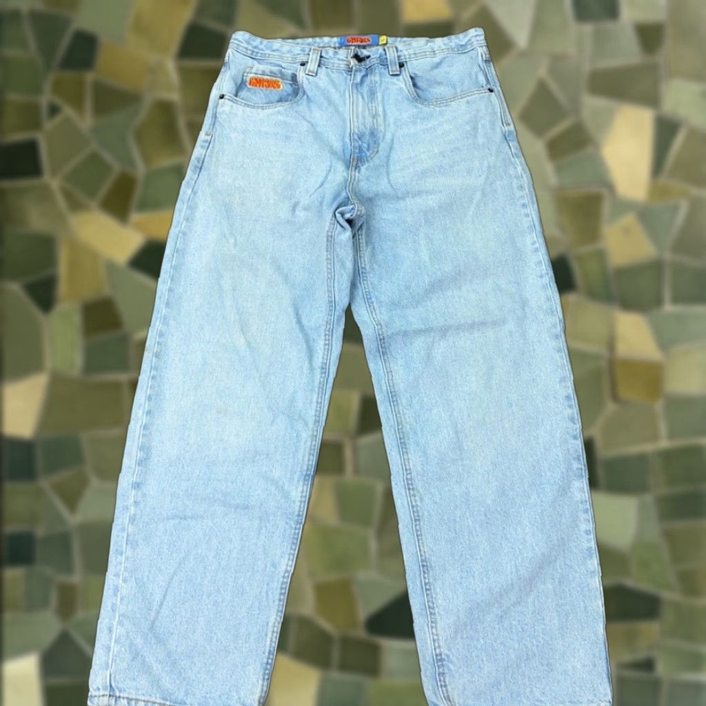 Empyre VINTAGE Empyre Jeans Men Size 32 Relaxed Fit Light Wash Denim 90s Grunge Skater USA 5-Pocket Mens Size US 33 - 1 Thumbnail