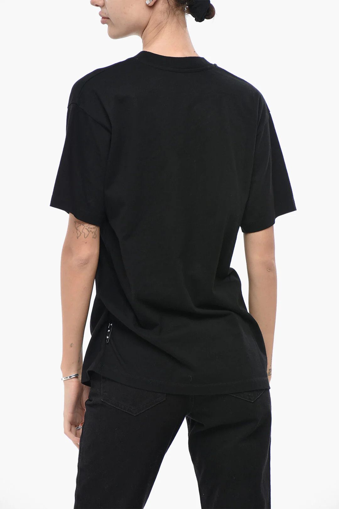 Off-White og1mm0426 Cotton T-Shirt in Black Size XXS / US 00 / IT 34 - 2 Thumbnail