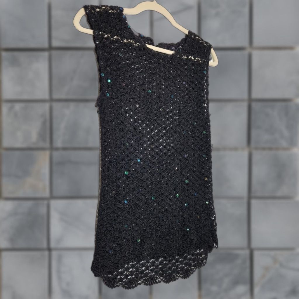 Vintage VINTAGE Charlotte Russe Tank Top Black Women's L Tank Rayon Fairy 90s Y2K Size L / US 10 / IT 46 - 1 Thumbnail