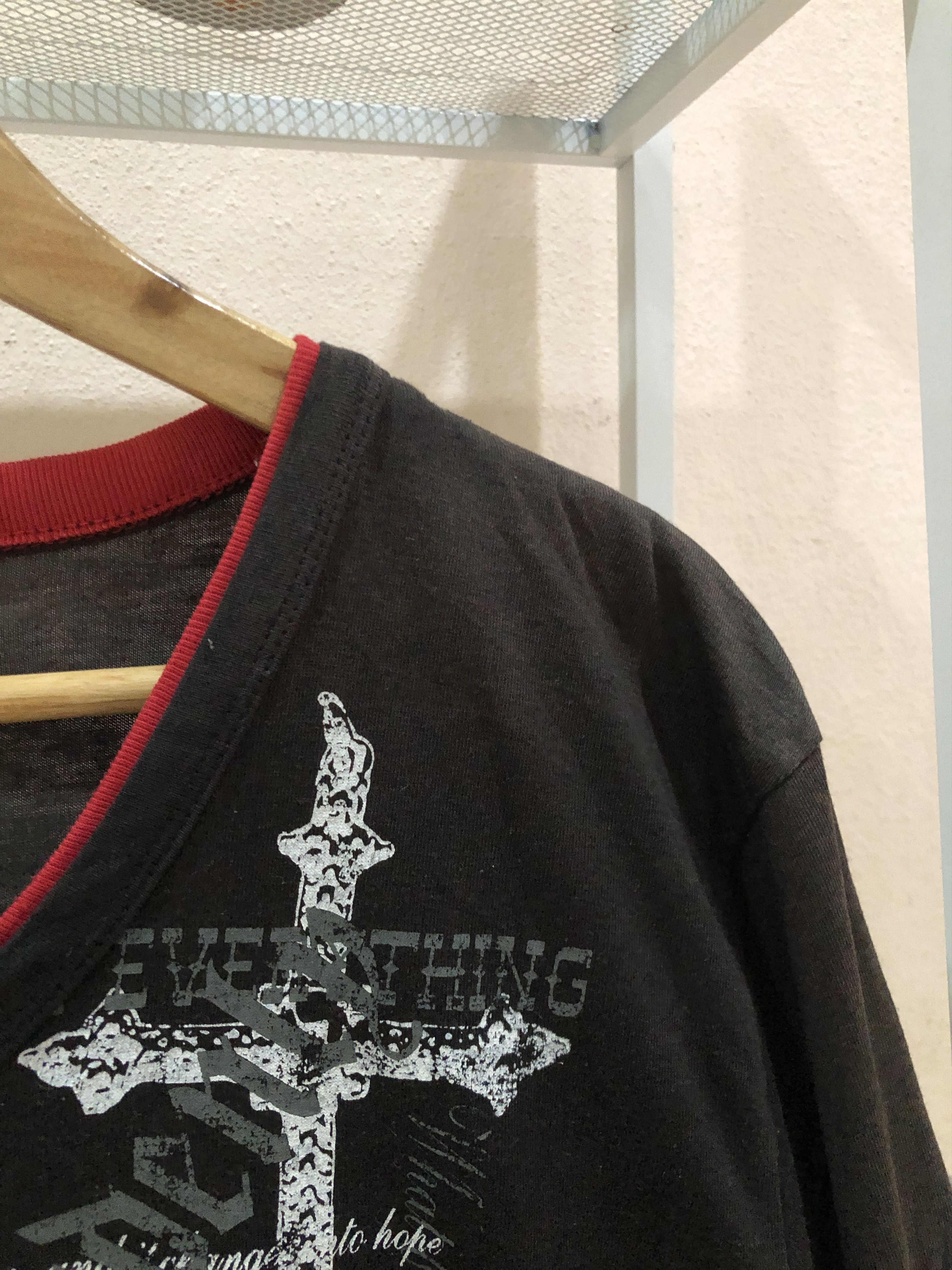 If Six Was Nine Y2k Poem" print long-sleeve top from a Japanese brand Size US L / EU 52-54 / 3 - 5 Thumbnail