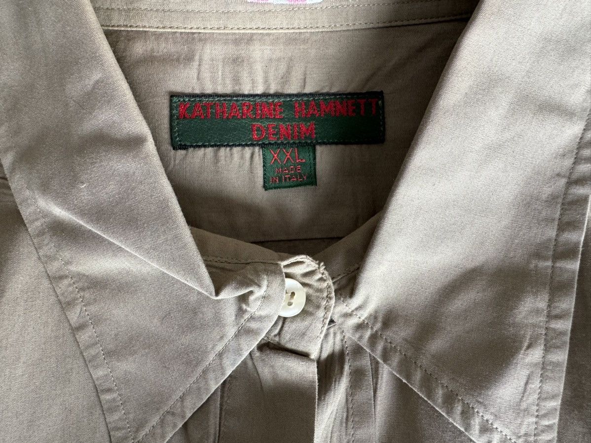 Vintage Katherine Hammett London Denim men’s shirt Size US XL / EU 56 / 4 - 4 Thumbnail