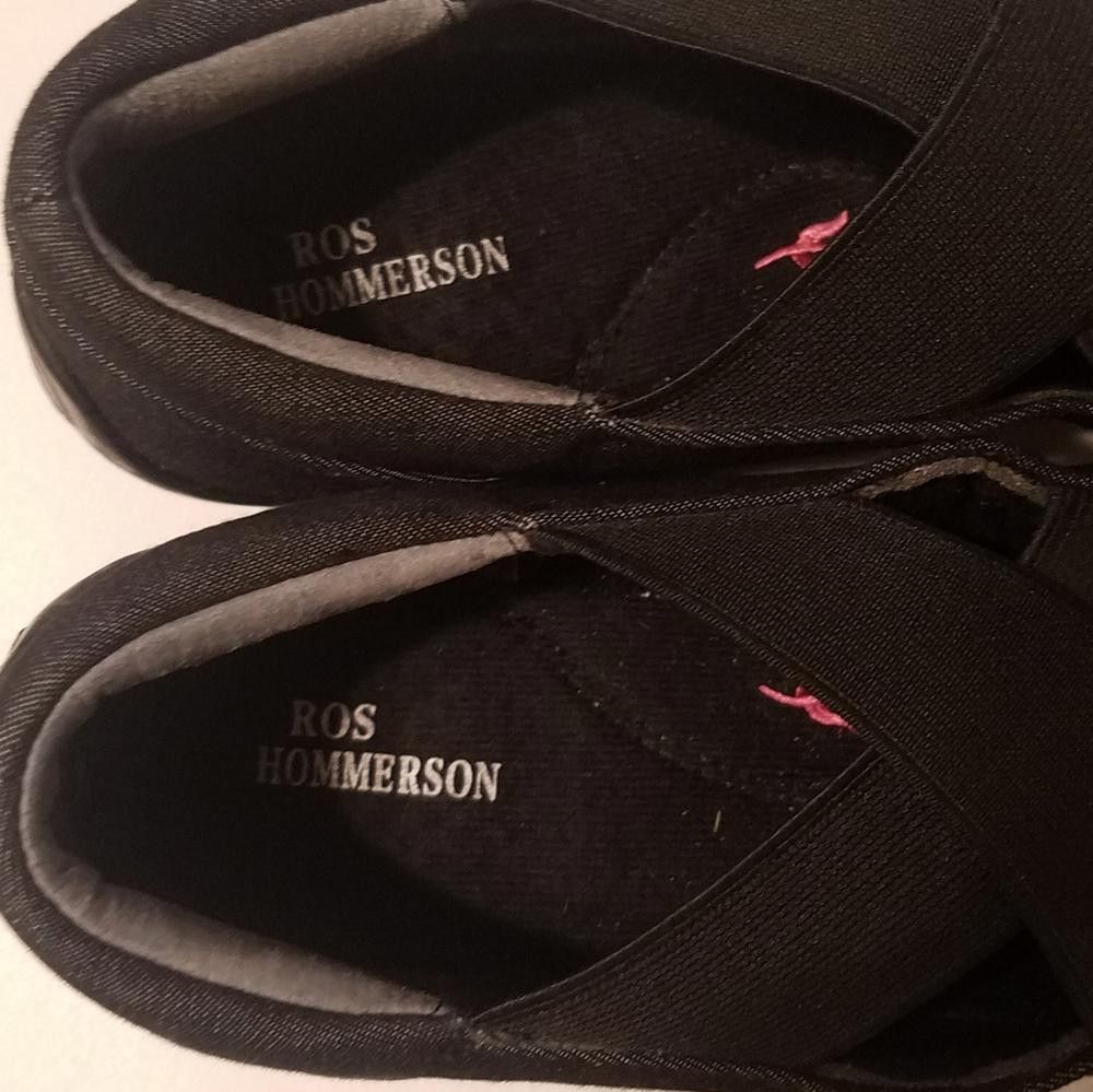 Designer Ros Hommersob Black Slip-On Shoes 7.5S Size US 7.5 / IT 37.5 - 4 Thumbnail