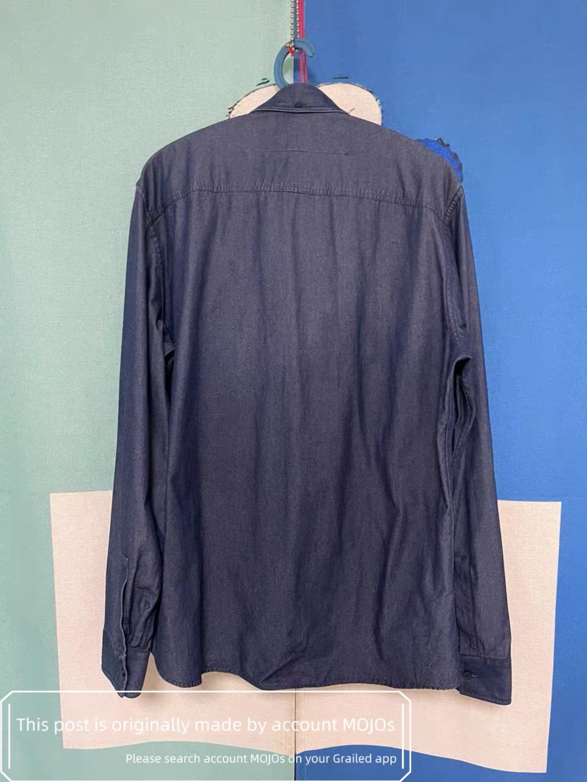 Givenchy Sz 41 Givenchy Raw & Wash Denim Joint Shirt mojos1654 Size US L / EU 52-54 / 3 - 4 Thumbnail