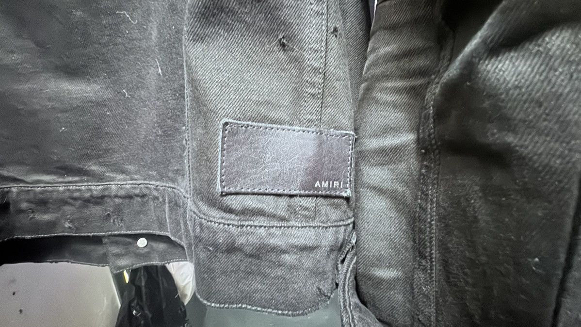 Amiri Amiri Black MX2 Denim Trucker Jacket Size US L / EU 52-54 / 3 - 7 Thumbnail