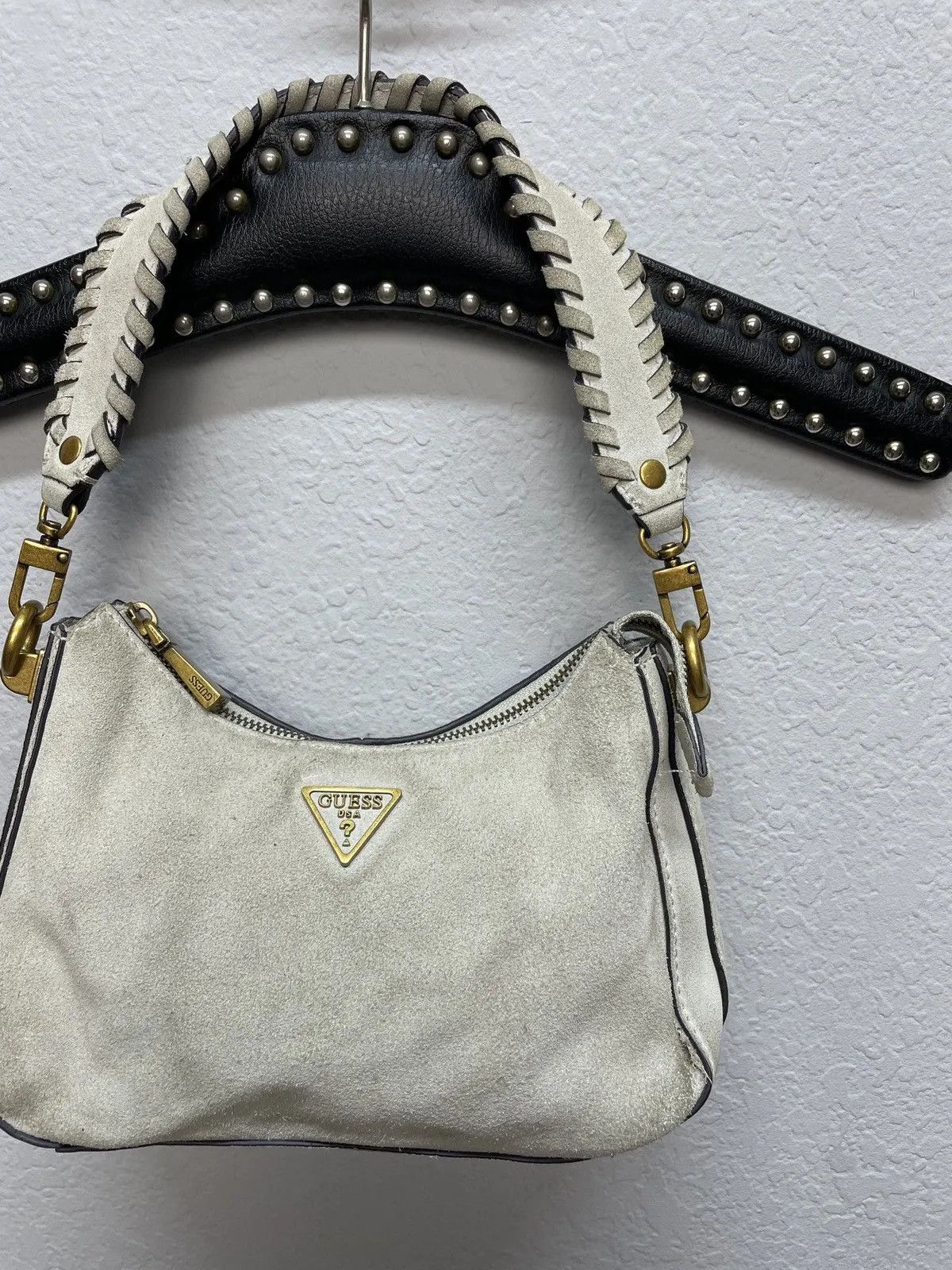 Guess × Vintage Vintage y2k Guess Baguette Avantgarde Shoulder Bag Hobo Size ONE SIZE - 3 Thumbnail
