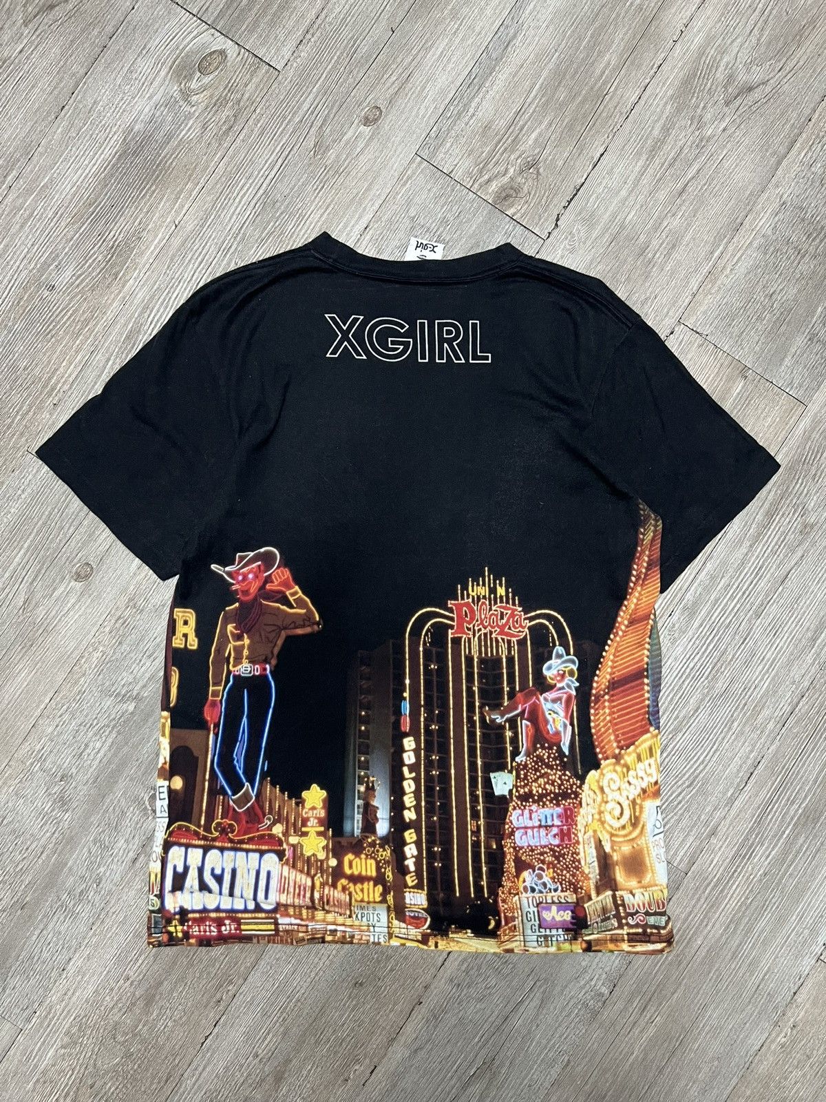 Japanese Brand X-Girl vintage OVP casino Tee Size US M / EU 48-50 / 2 - 2 Thumbnail