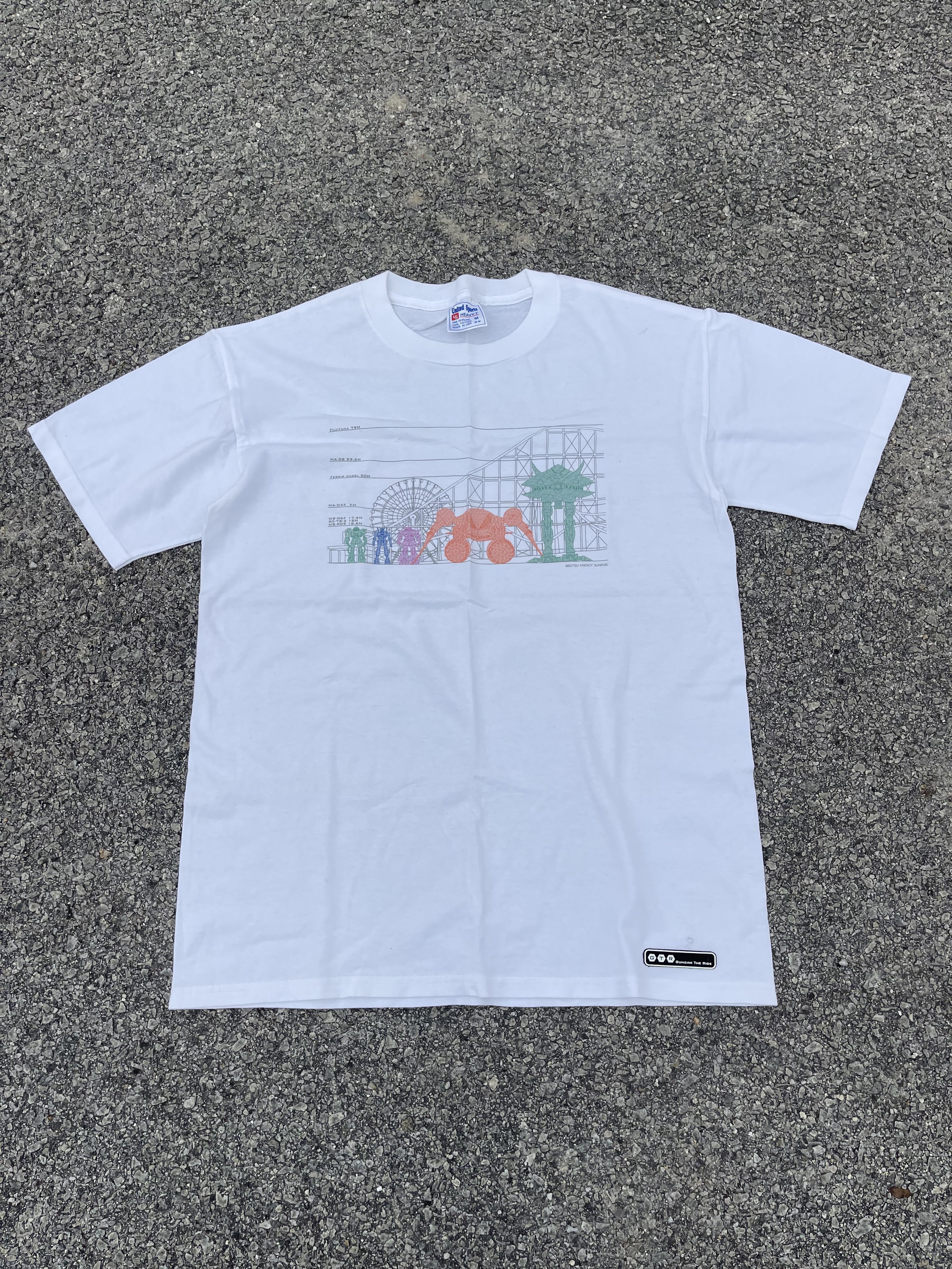 Anime Vintage y2k Gundam White Tee Shirt Size US M / EU 48-50 / 2 - 6 Thumbnail