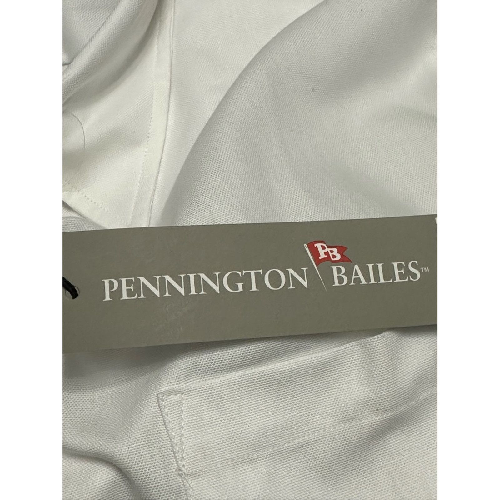 Other Pennington & Bailes Button Up Shirt Cotton White Men's L NWT Size US L / EU 52-54 / 3 - 7 Thumbnail