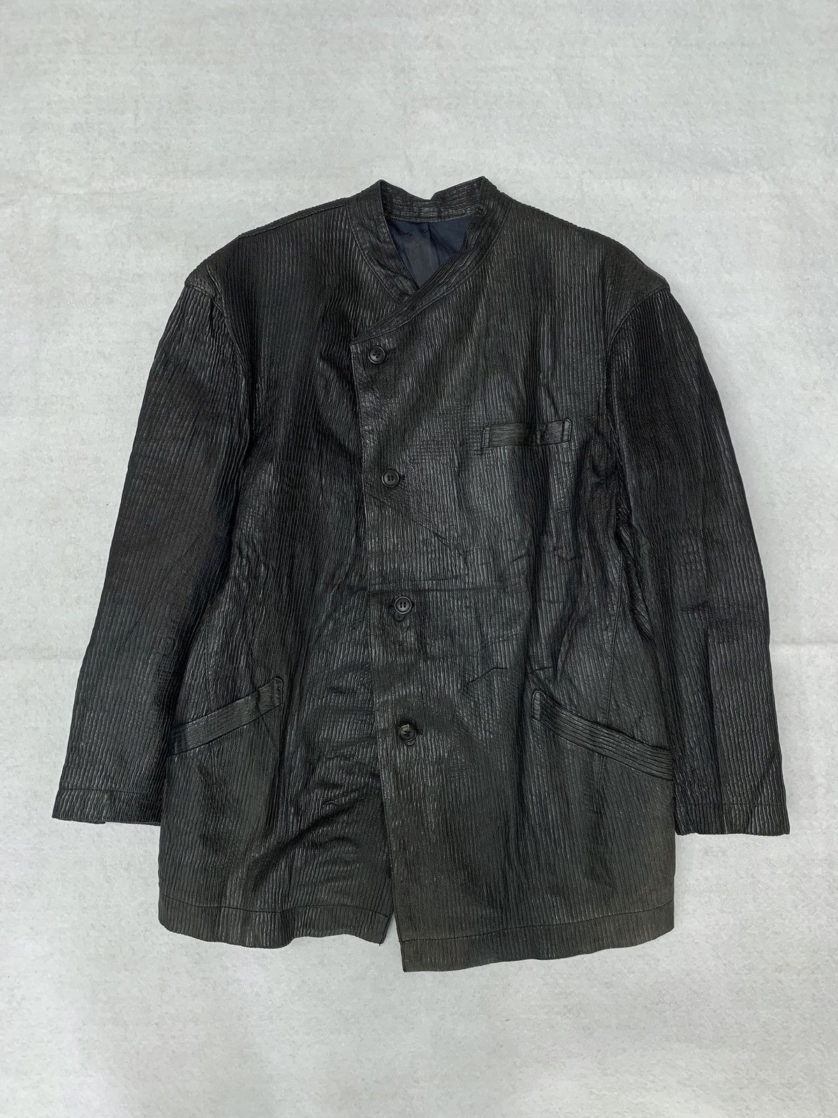Men's Issey Miyake Leather Jackets | Grailed