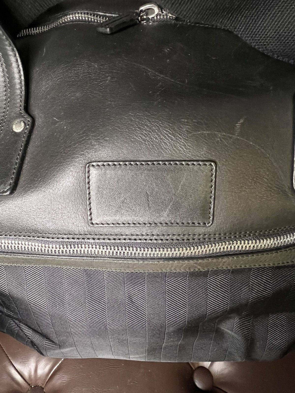 Ghurka Ghurka black leather carry on travel duffle bag Size ONE SIZE - 11 Thumbnail