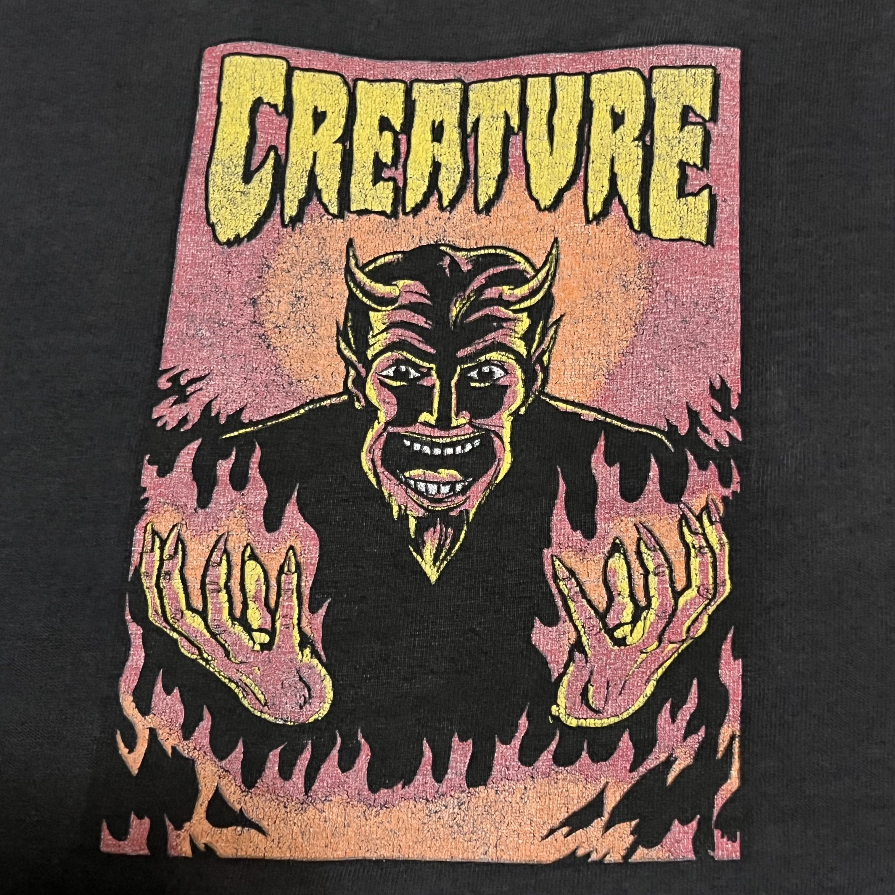 Flip Skateboards × Girl Skateboards × Vintage Vintage Creature Skateboards Devil Shirt Size L/XL Faded 90s Size US L / EU 52-54 / 3 - 4 Thumbnail