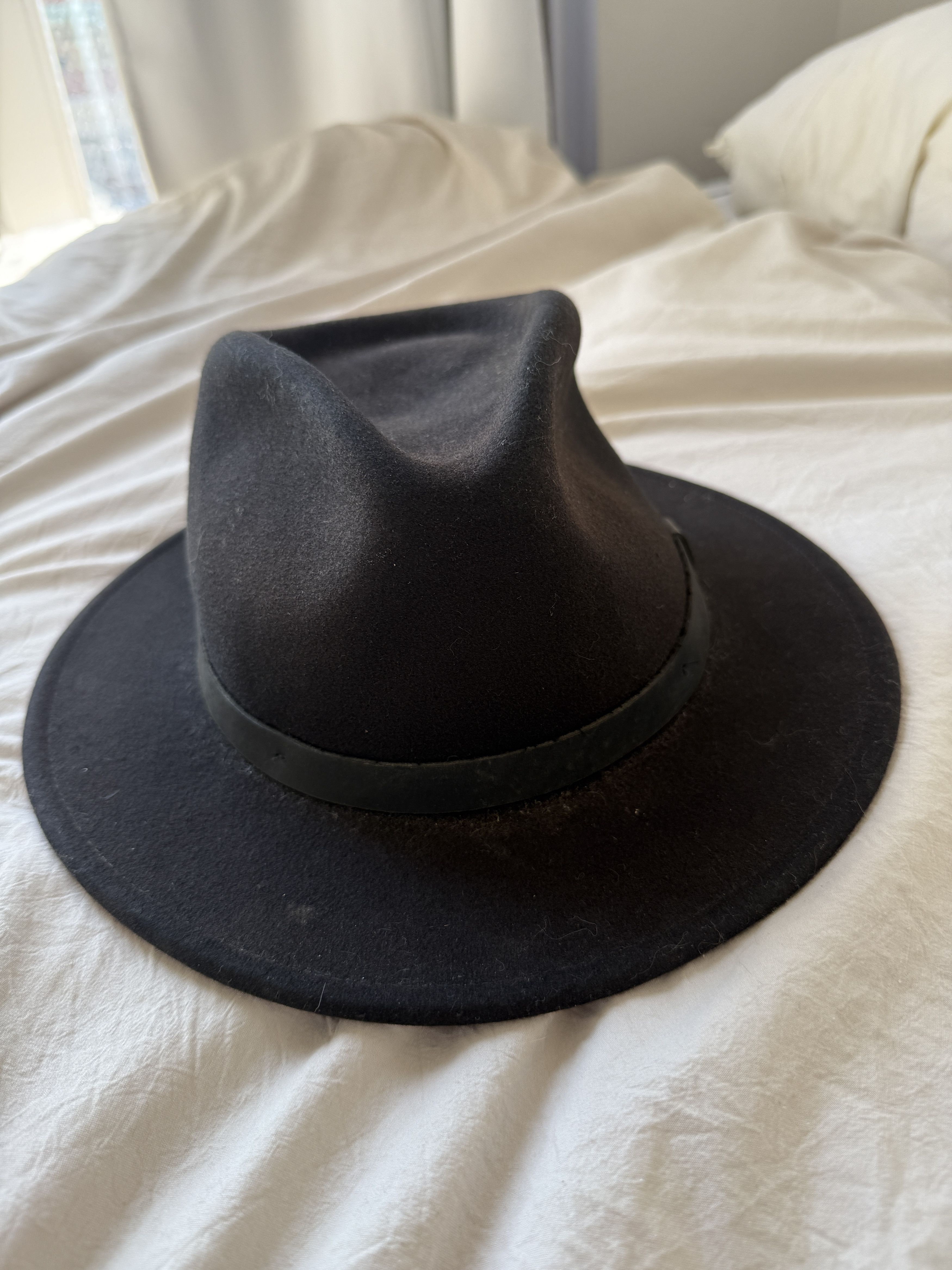 Brixton Black Messer Fedora Size ONE SIZE - 1 Thumbnail