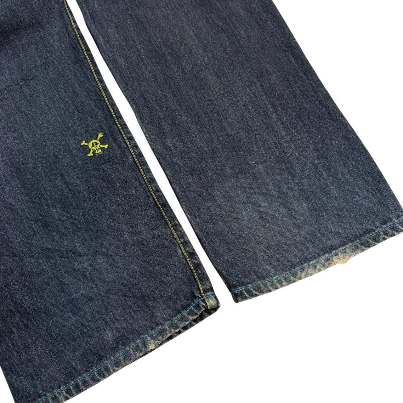 Stussy Vintage 2000s Stussy Embroidered Jeans - Waist: 34” Size US 34 / EU 50 - 4 Thumbnail