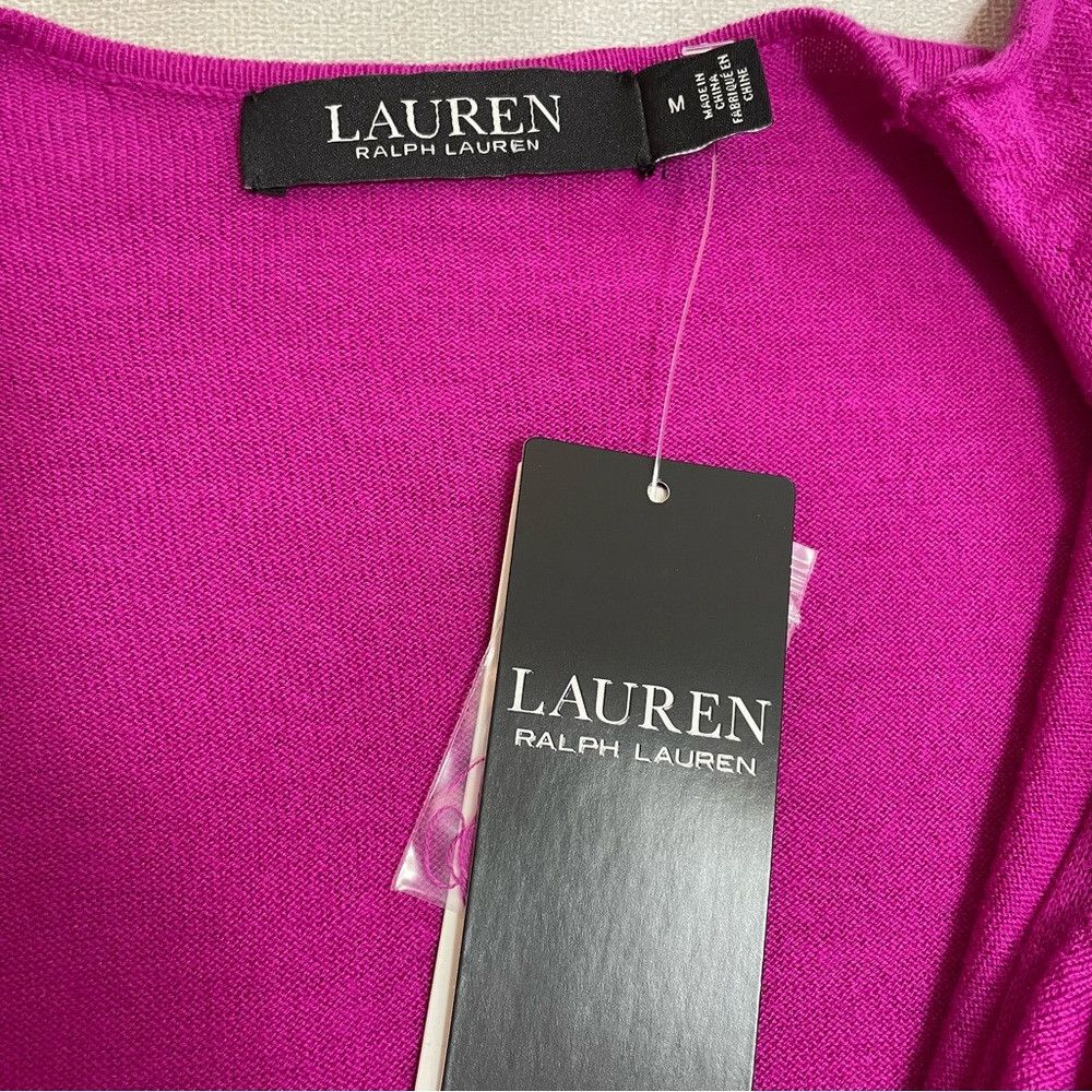 Ralph Lauren NWT New $125 Ralph Lauren Pink Ruffle-Trim Jersey Sweater S Size M / US 6-8 / IT 42-44 - 7 Thumbnail