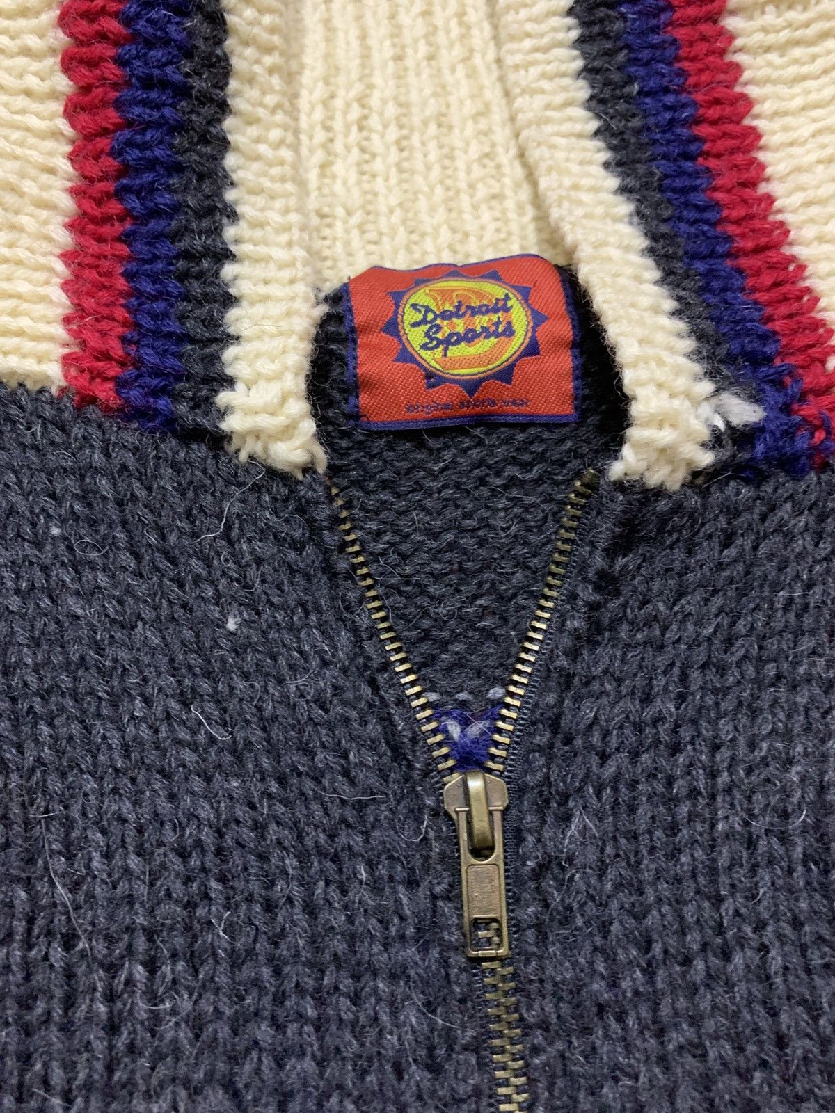 Angel Blue 2000’s Detroit Sports Cowichan Panda Knitted Hysteric Size US S / EU 44-46 / 1 - 7 Thumbnail