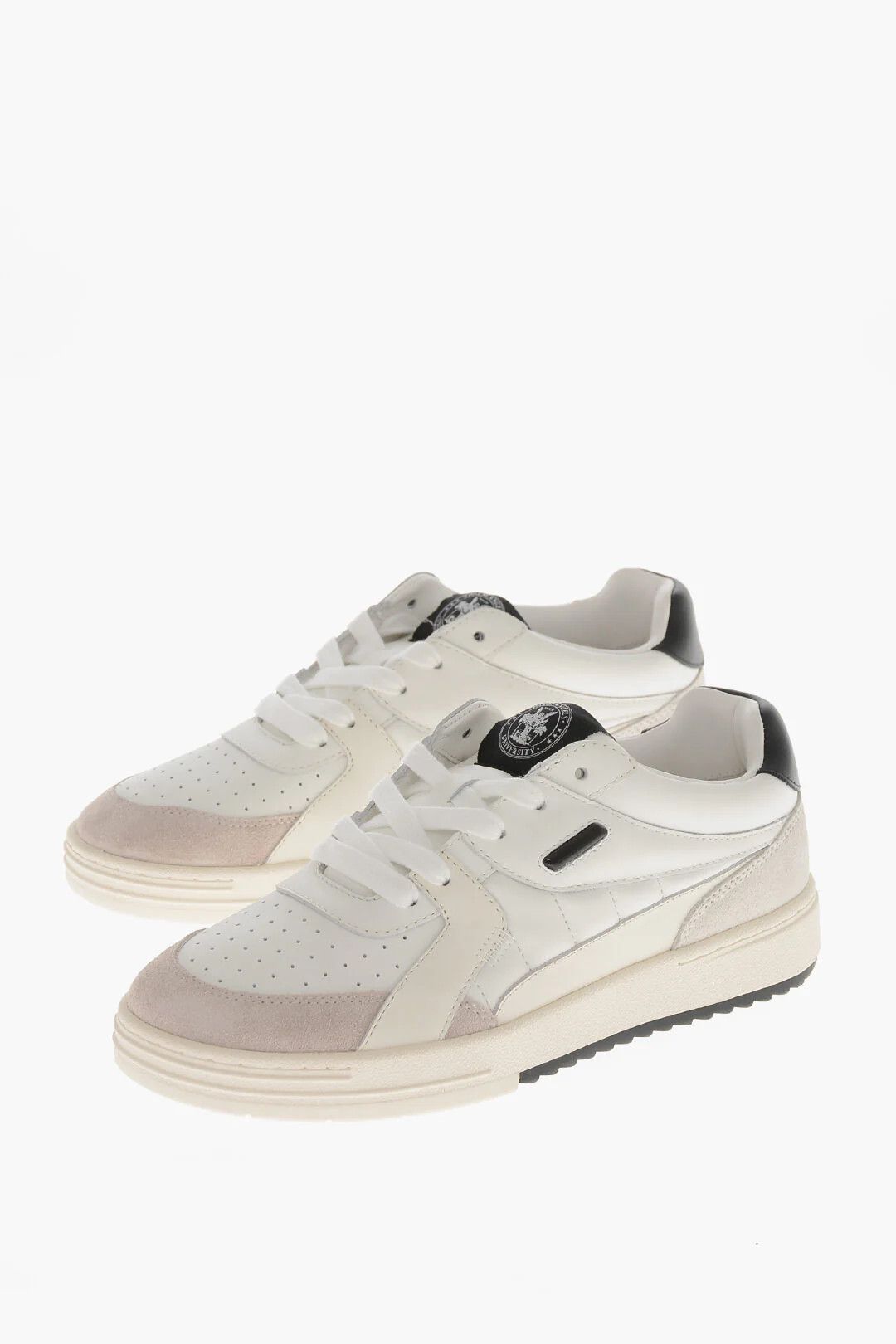 Palm Angels og1mm0326 Leather Low-Top Sneakers in White Size US 12 / IT 42 - 4 Thumbnail