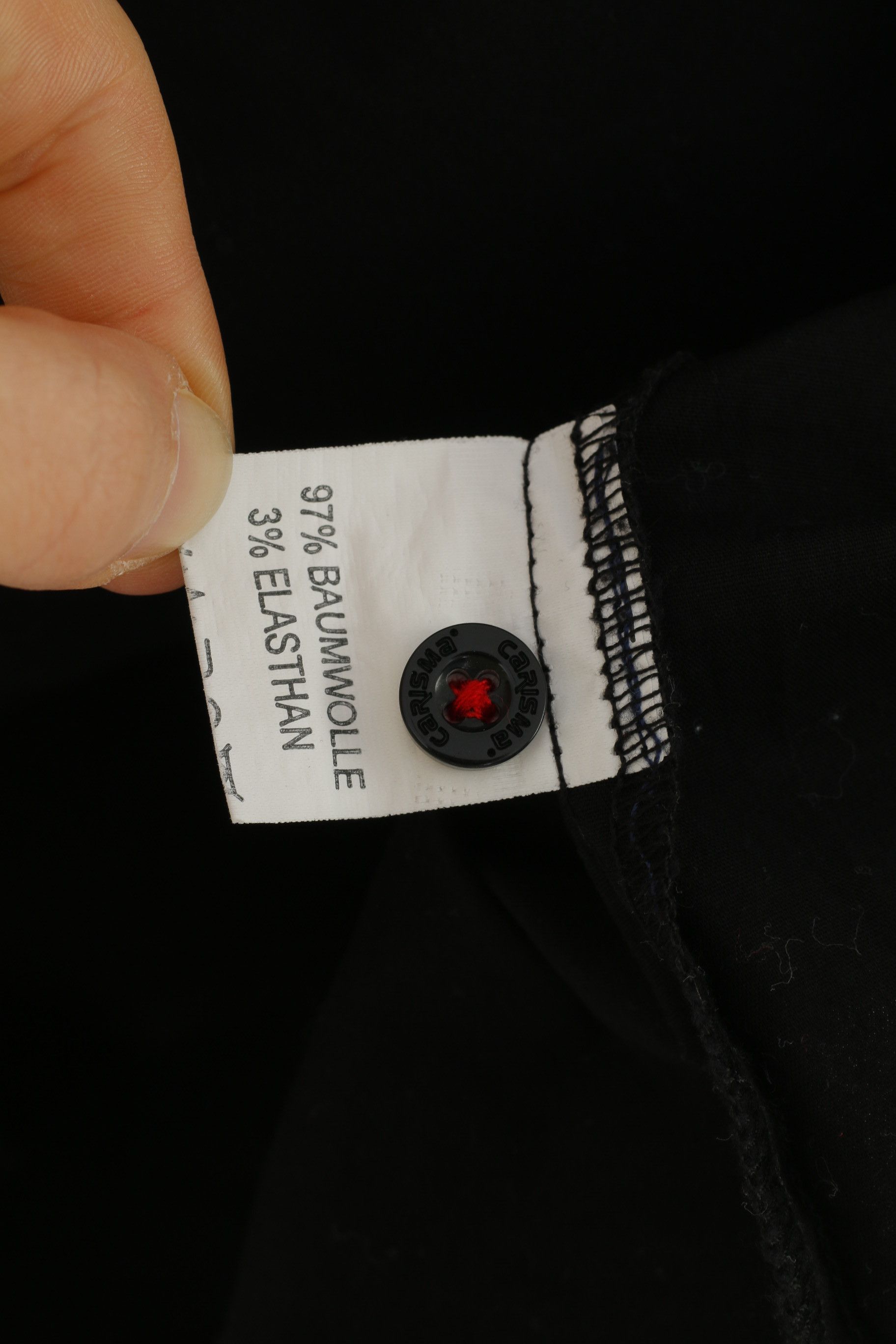 Vintage Carisma Denim Men XL Casual Shirt Black Cotton Polo 11024 Size US XL / EU 56 / 4 - 7 Thumbnail