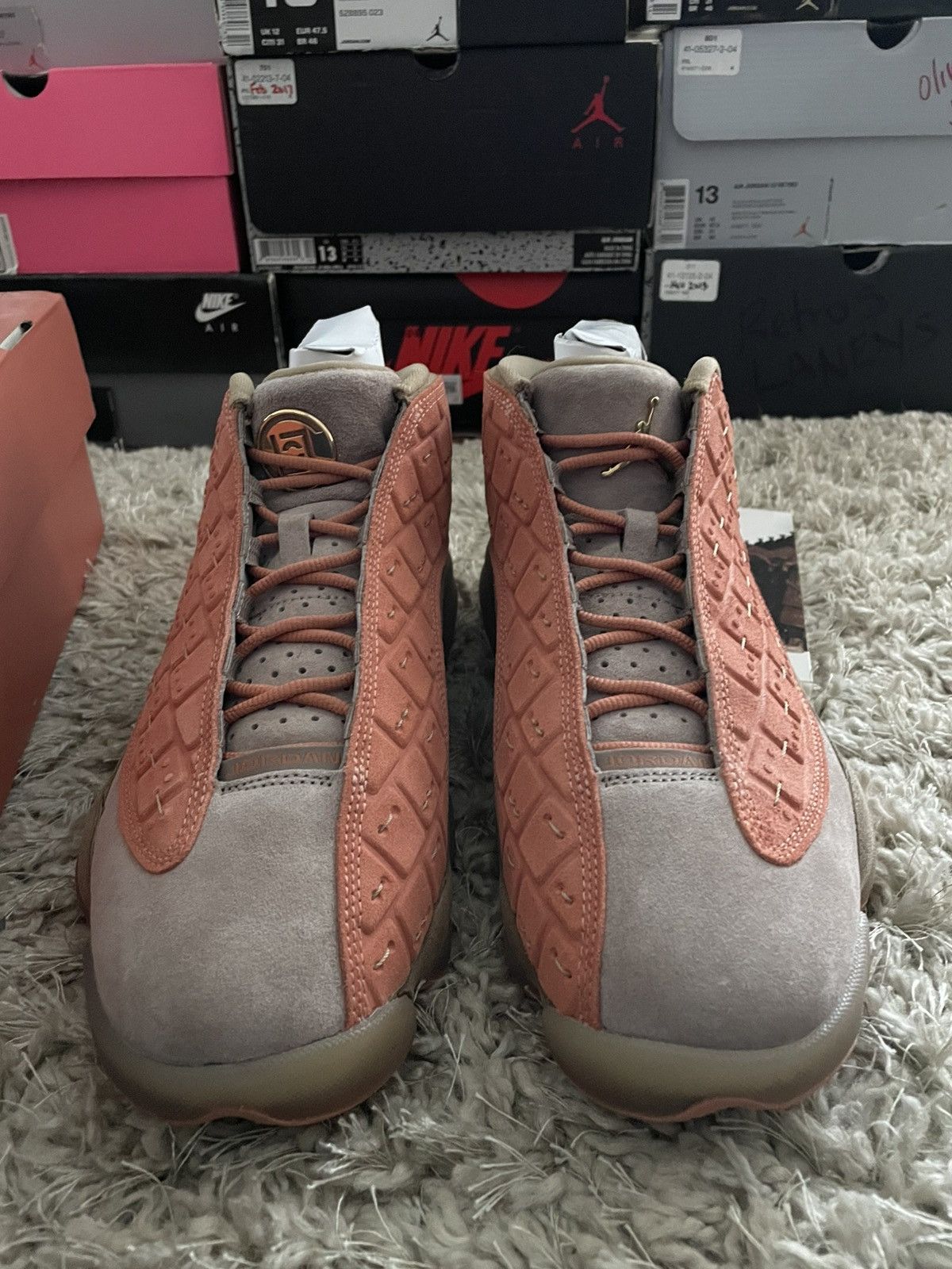 CLOT × Nike Jordan 13 CLOT Sepia Stone Size US 10 / EU 43 - 4 Thumbnail